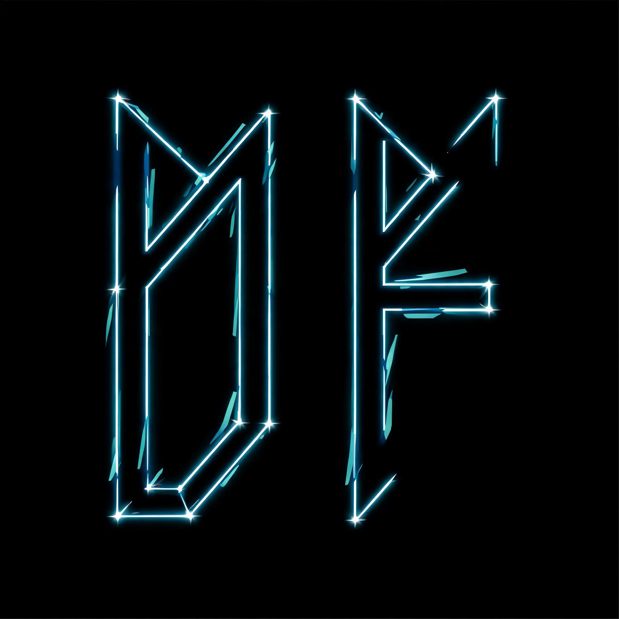 "DF" — Viking Runic | AI Text Effect Generator