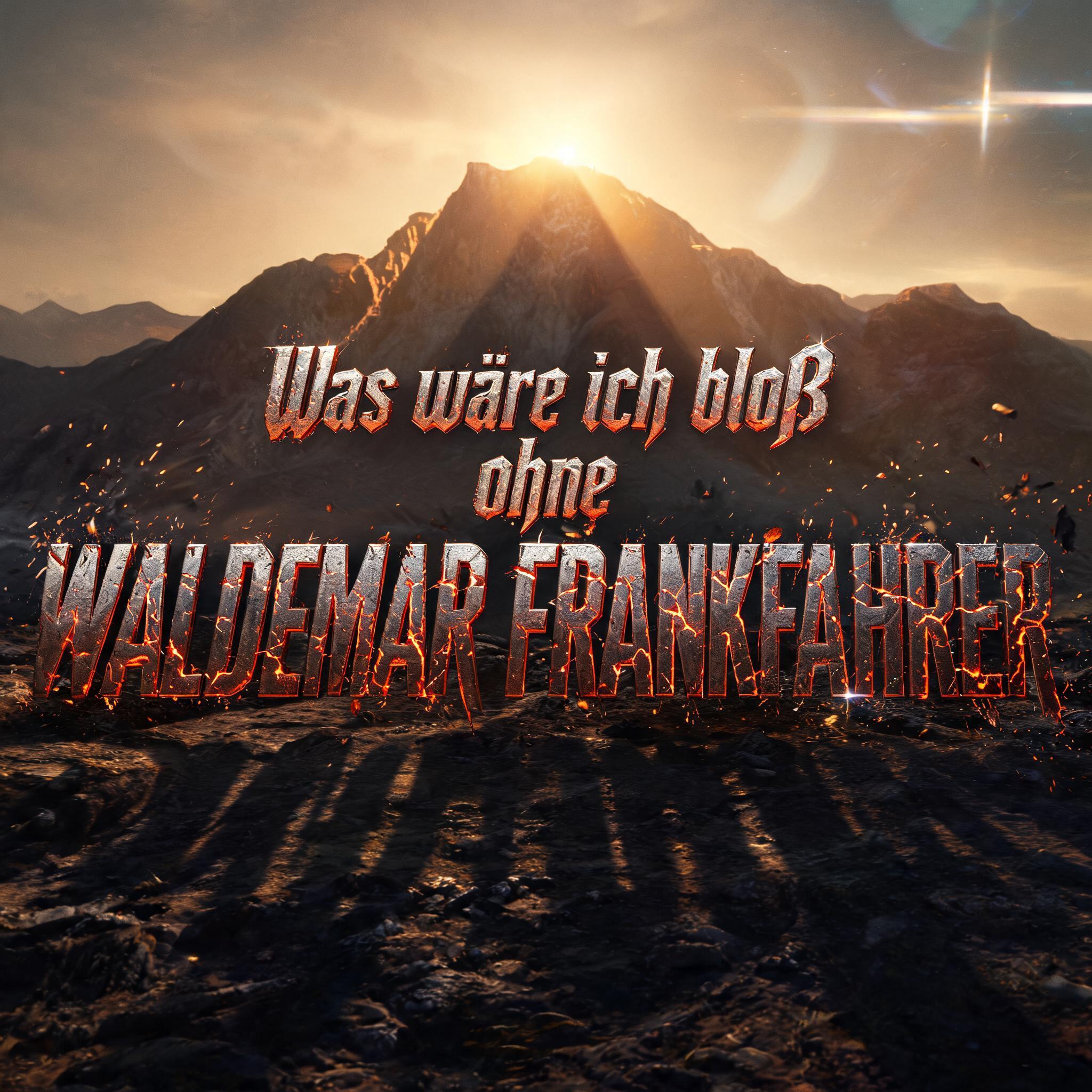 "Was wäre ich bloß ohne WALDEMAR FRANKFAHRER" — Post Apocalyptic | AI Text Effect Generator