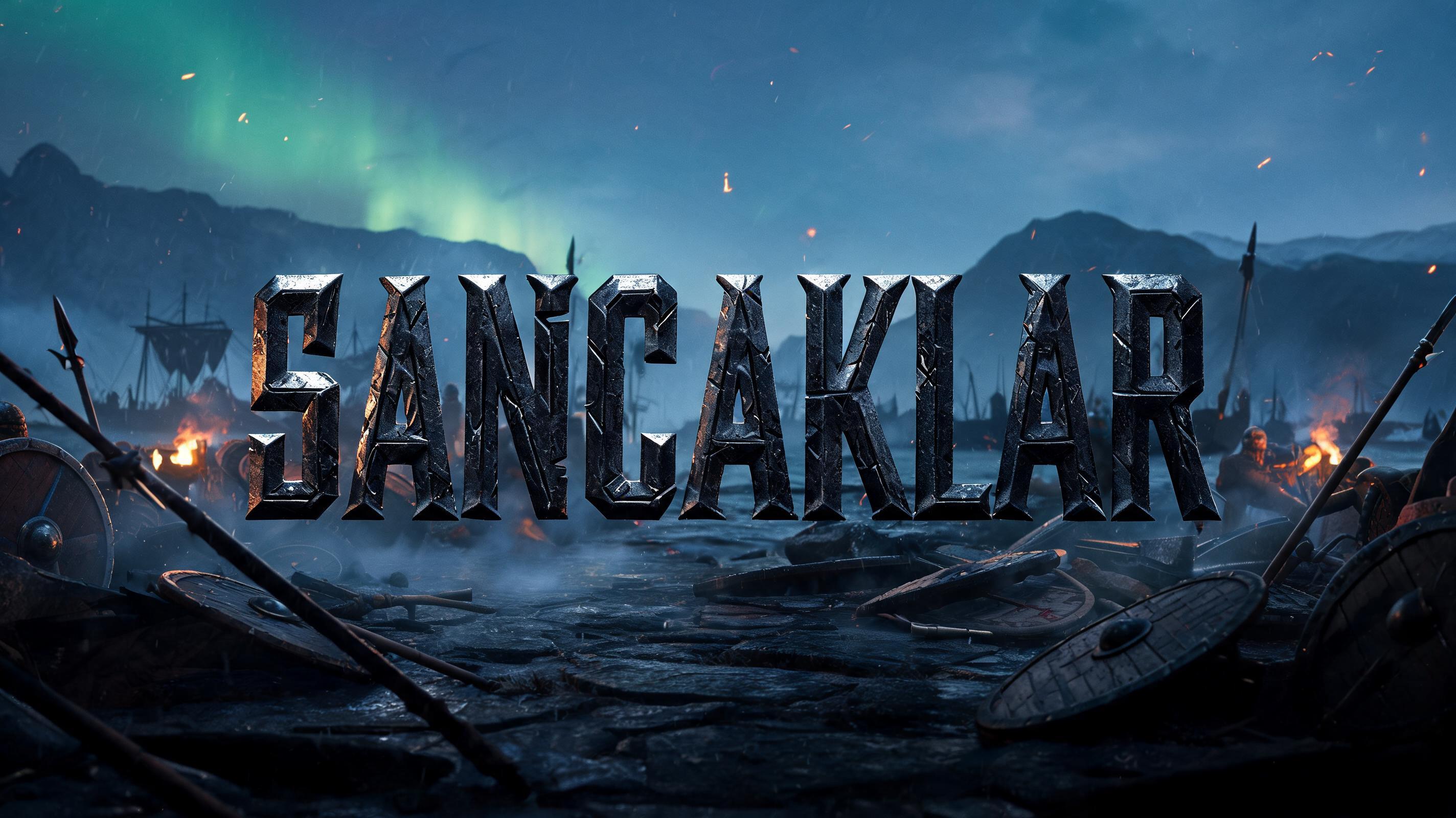 "sancaklar" — Viking | AI Text Effect Generator