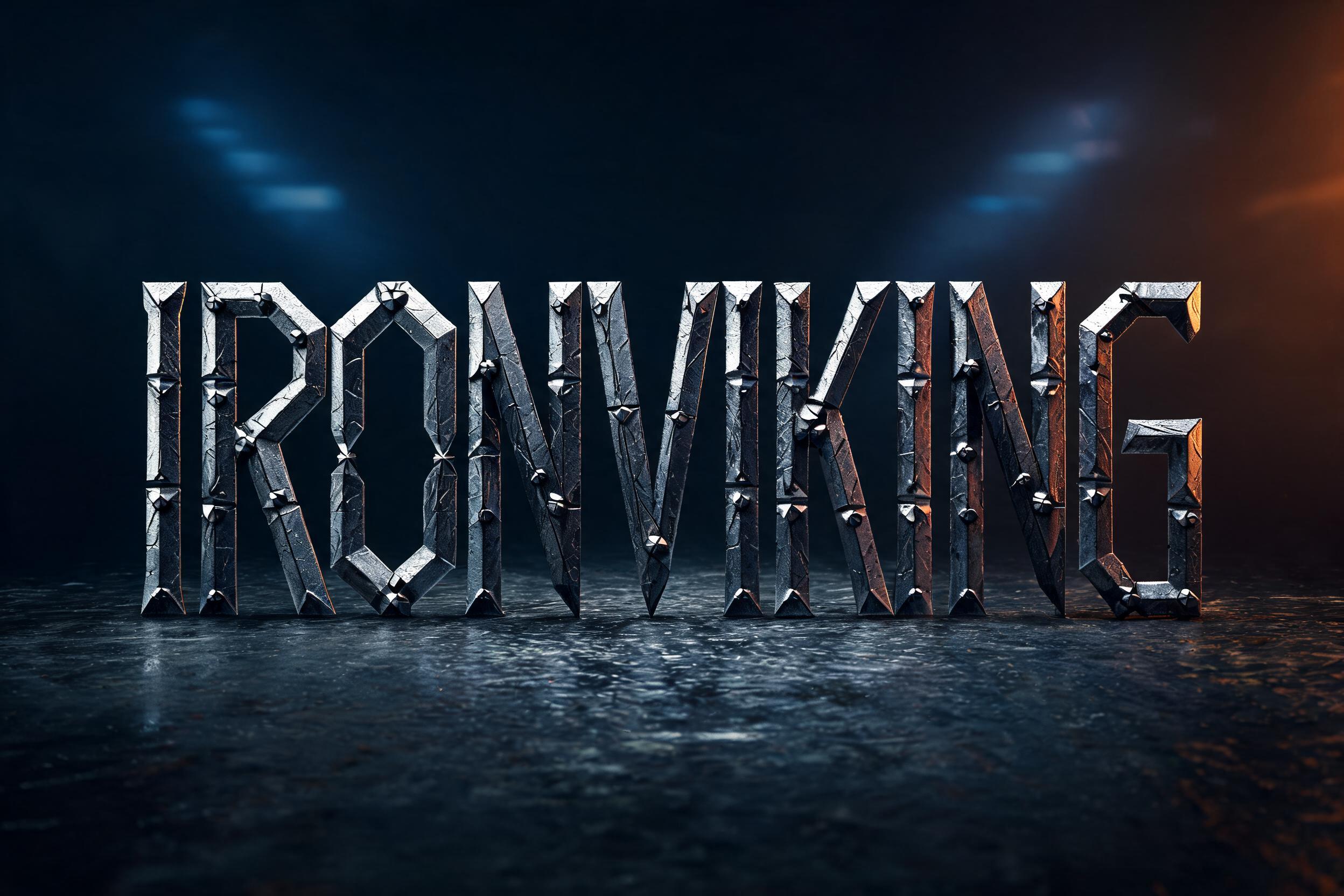 "IronViking" — Viking Runic | AI Text Effect Generator