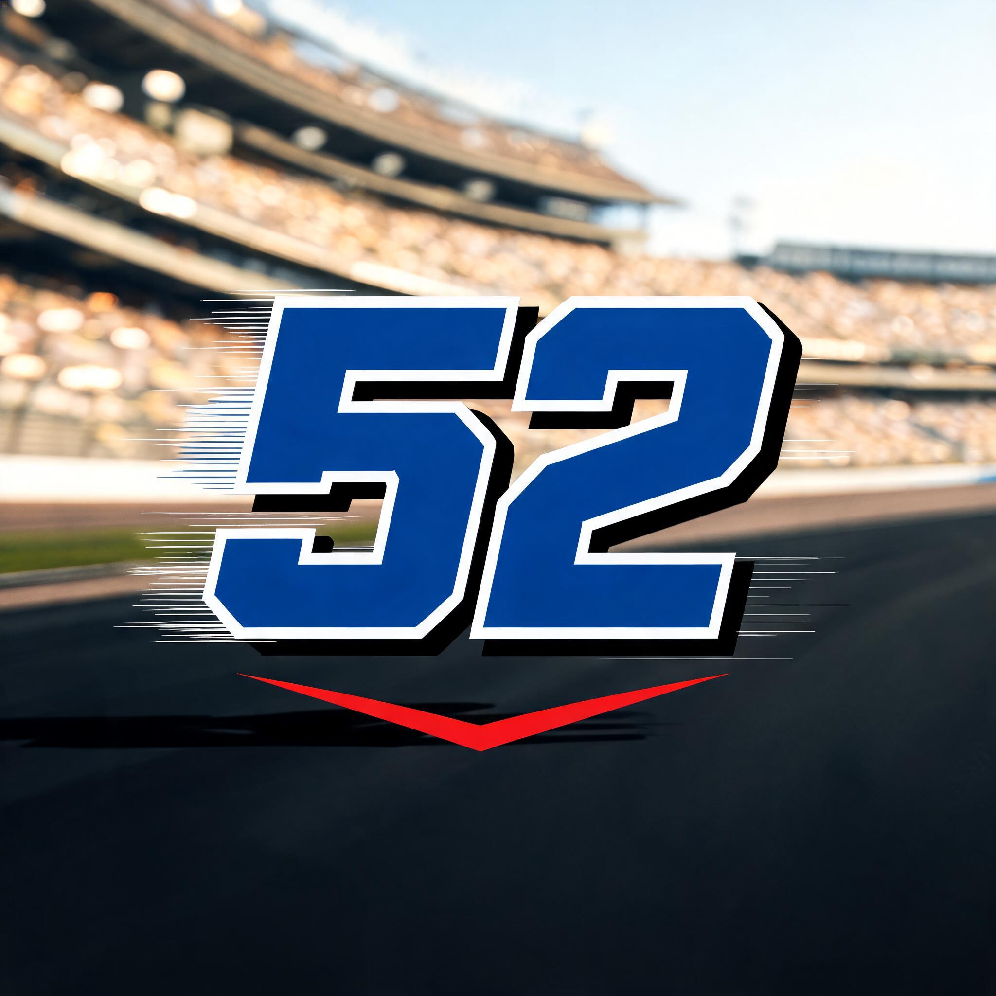 "52" — Racing | AI Text Effect Generator