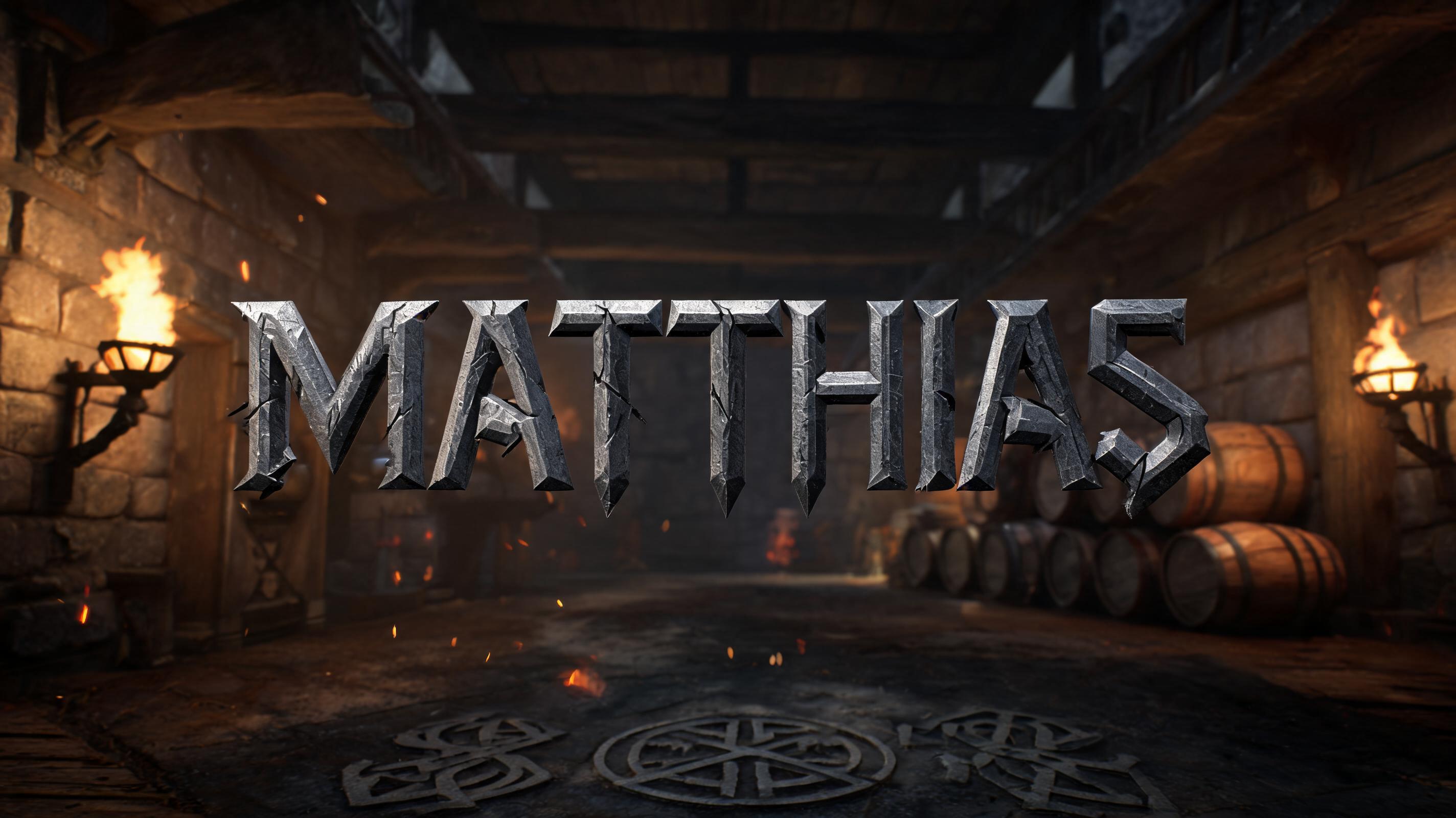 "Matthias" — Viking | AI Text Effect Generator
