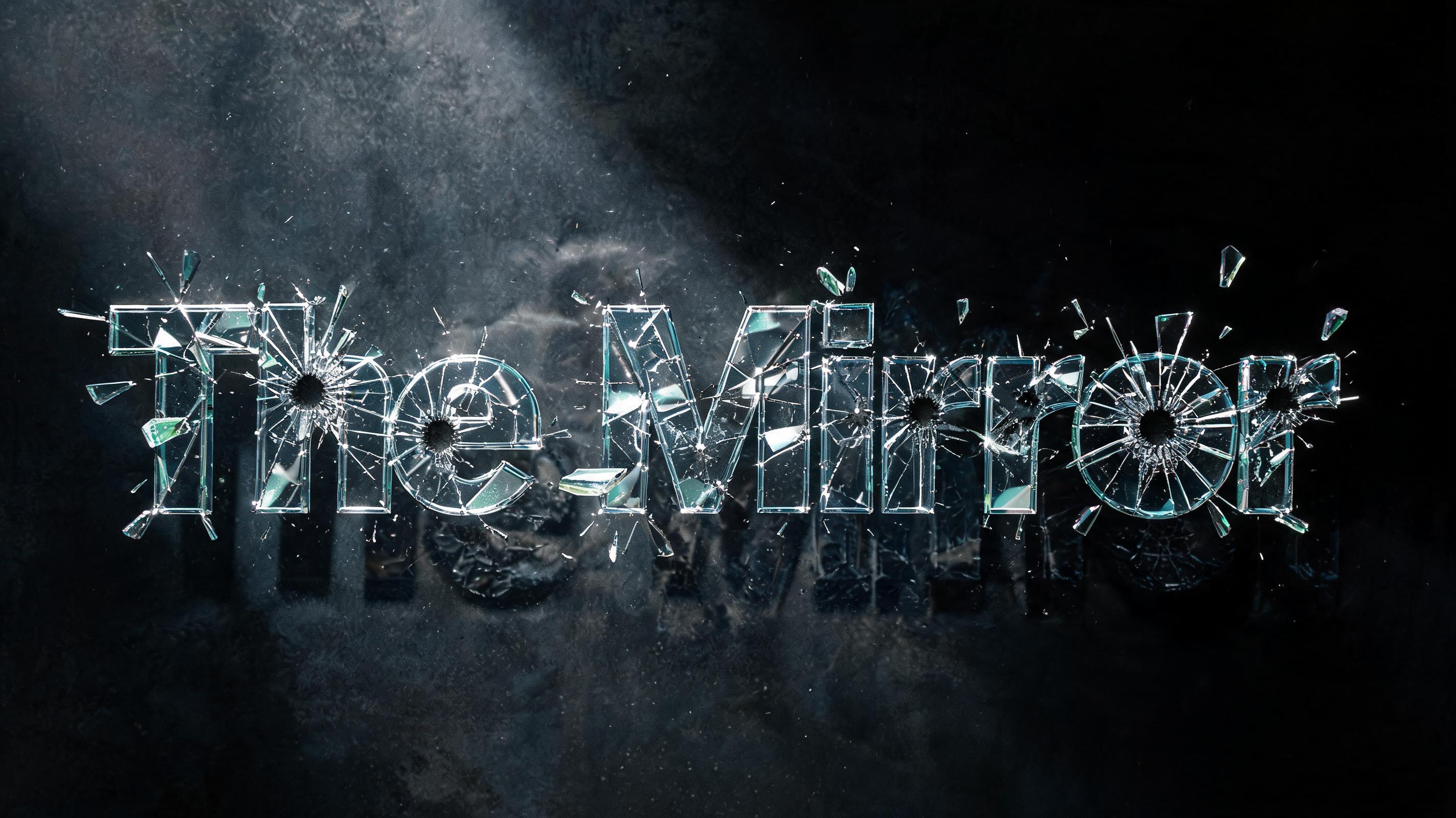 "The Mirror" — Glass Broken text effect