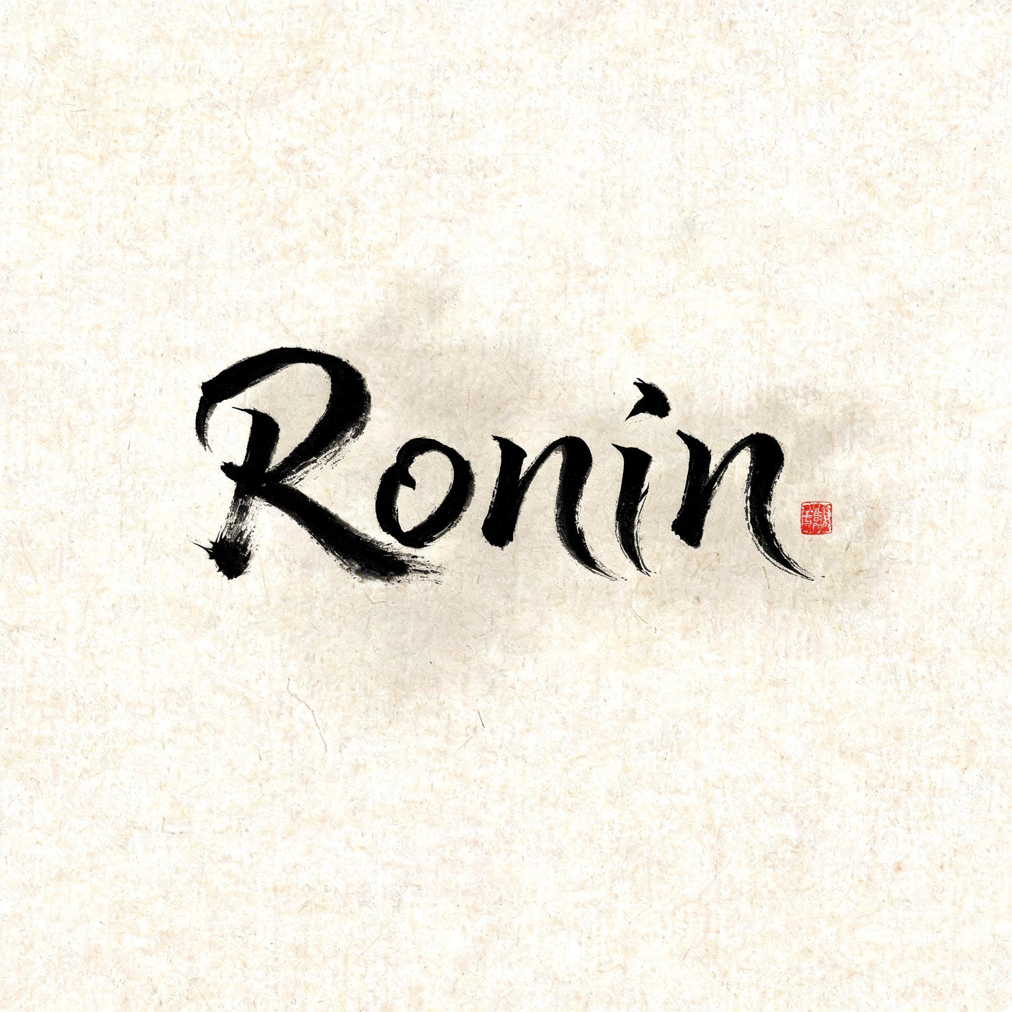 "Ronin" — Brush Japanese Ink | AI Text Effect Generator