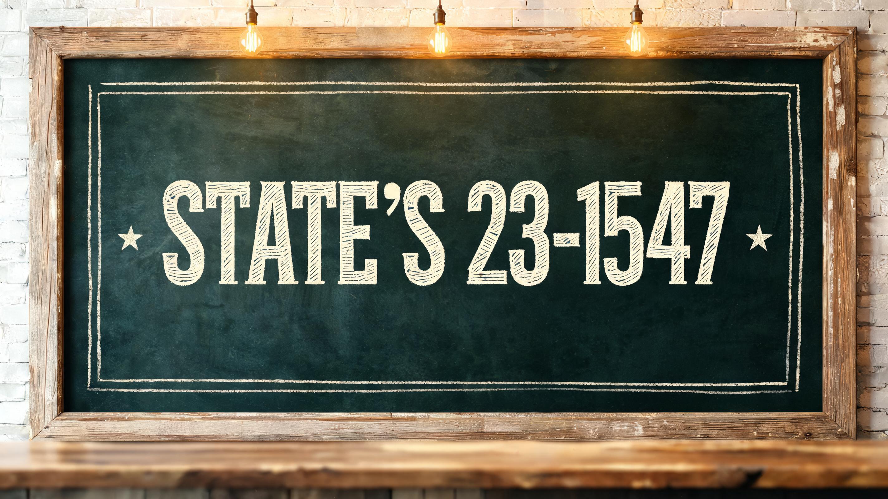 "STATE’S 23-1547" — Chalk | AI Text Effect Generator