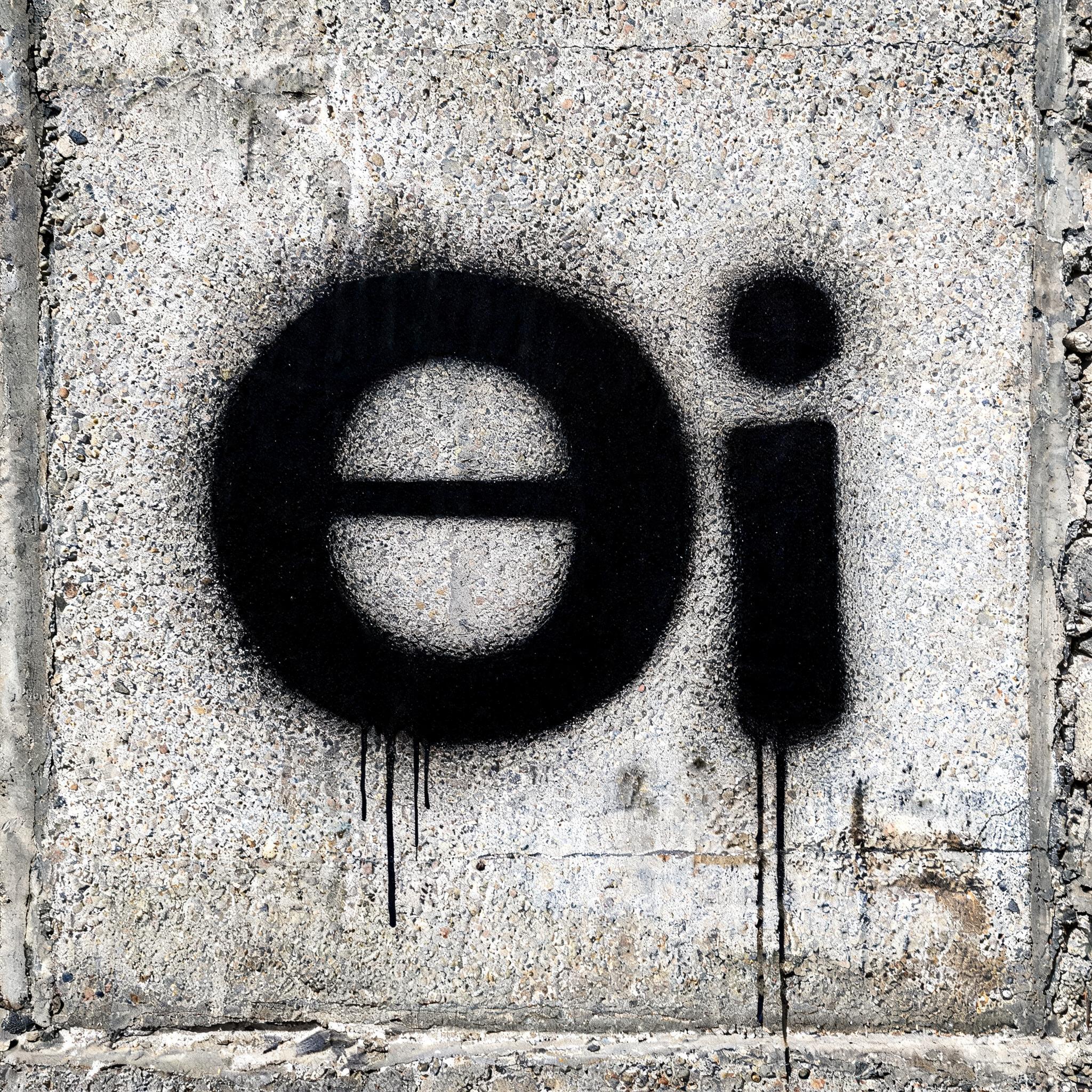 "Oi" — Stencil | AI Text Effect Generator