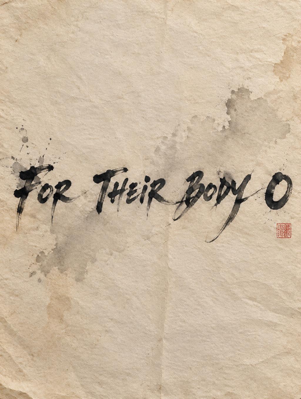 "FOR THEIR BODY O" — Brush Chinese Ink | AI Text Effect Generator