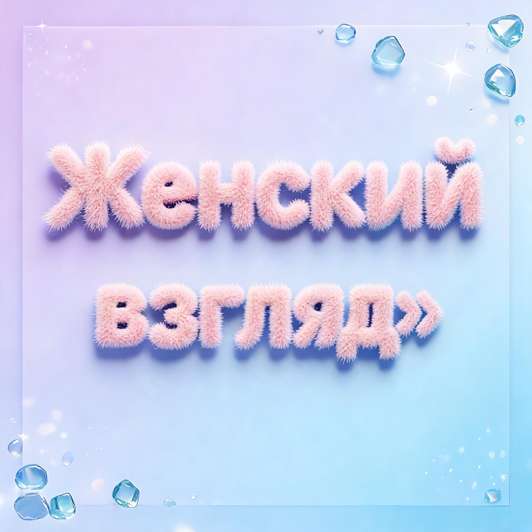 "“Женский
взгляд»" — Glass Liquid | AI Text Effect Generator