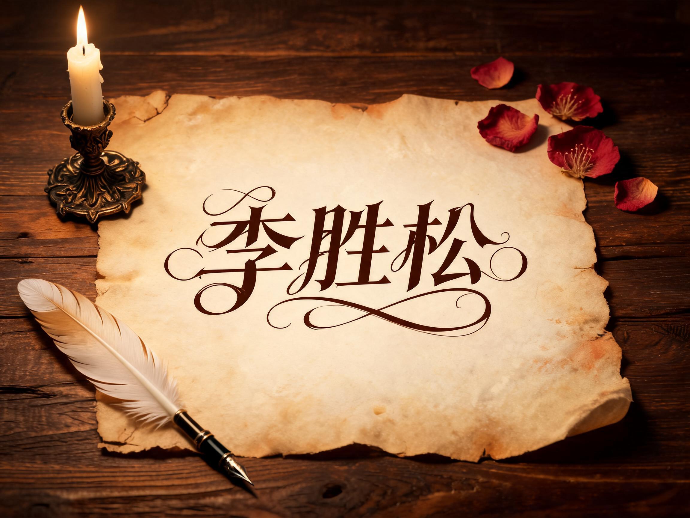 "李胜松" —  | AI Text Effect Generator
