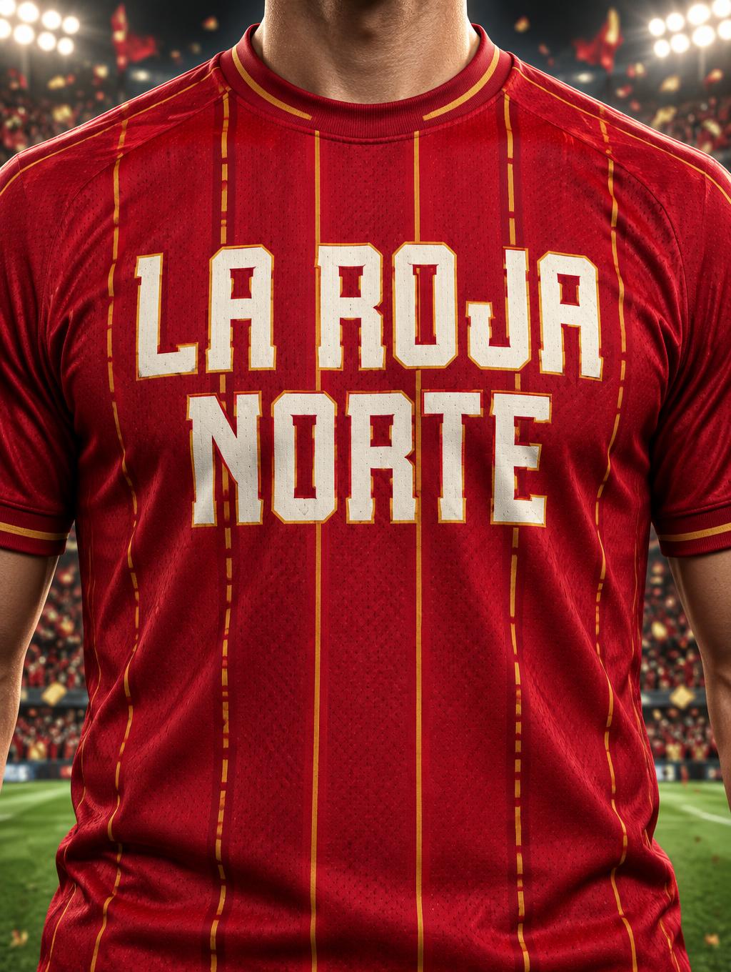 "LA ROJA
NORTE" — Sports Football | AI Text Effect Generator