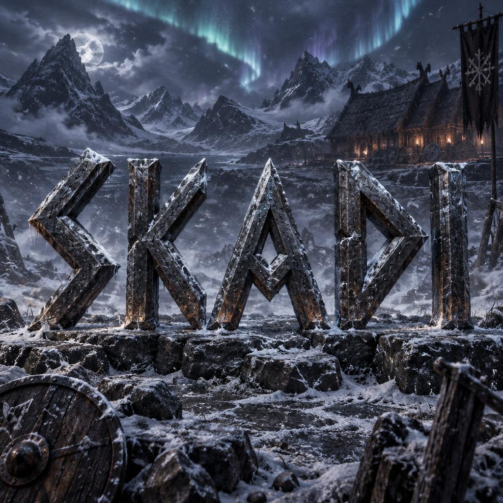 "SKADI" — Viking | AI Text Effect Generator