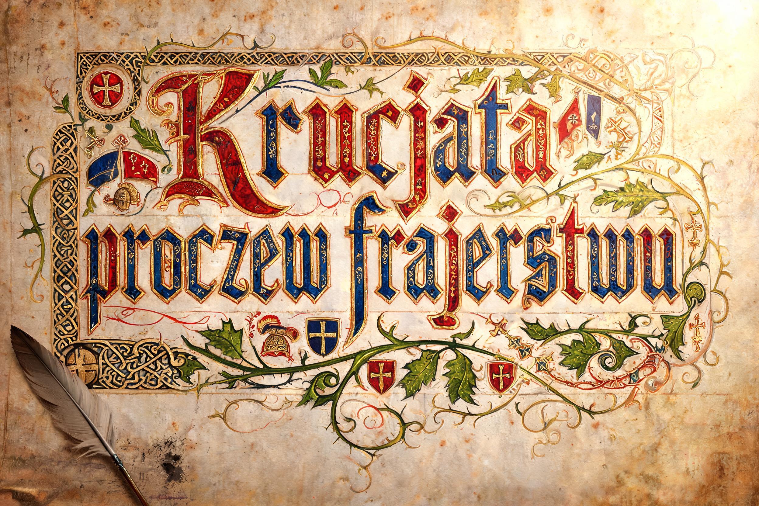 "Krucjata przeciw frajerstwu" — Medieval | AI Text Effect Generator