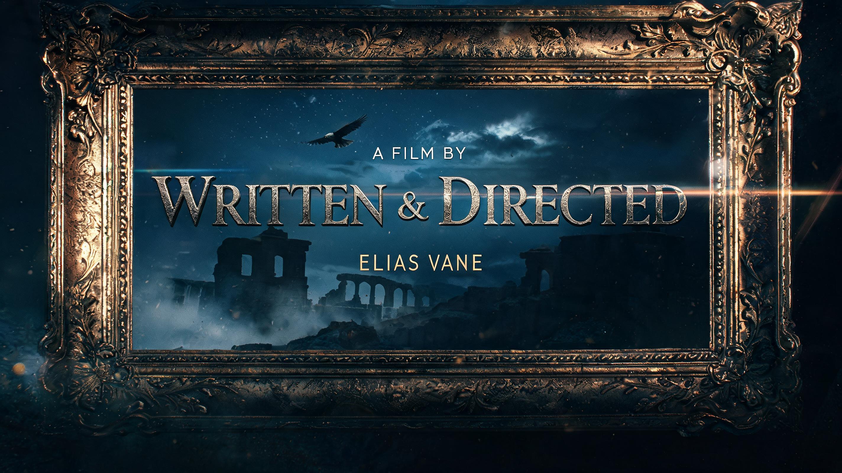 "WRITTEN & DIRECTED
A FILM BY
ELIAS VANE" — Cinematic Netflix | AI Text Effect Generator