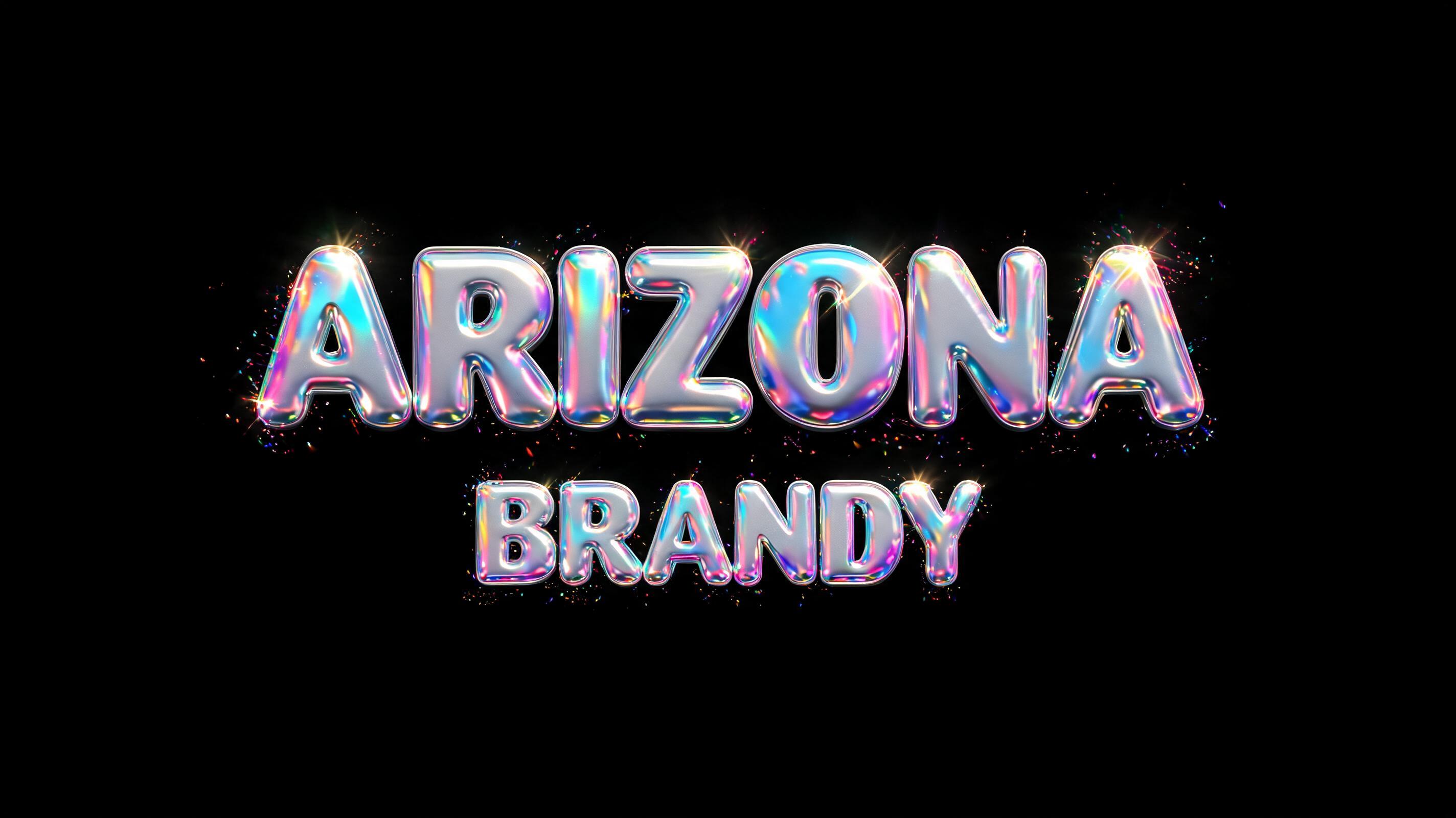 "ARIZONA BRANDY" — Holographic | AI Text Effect Generator