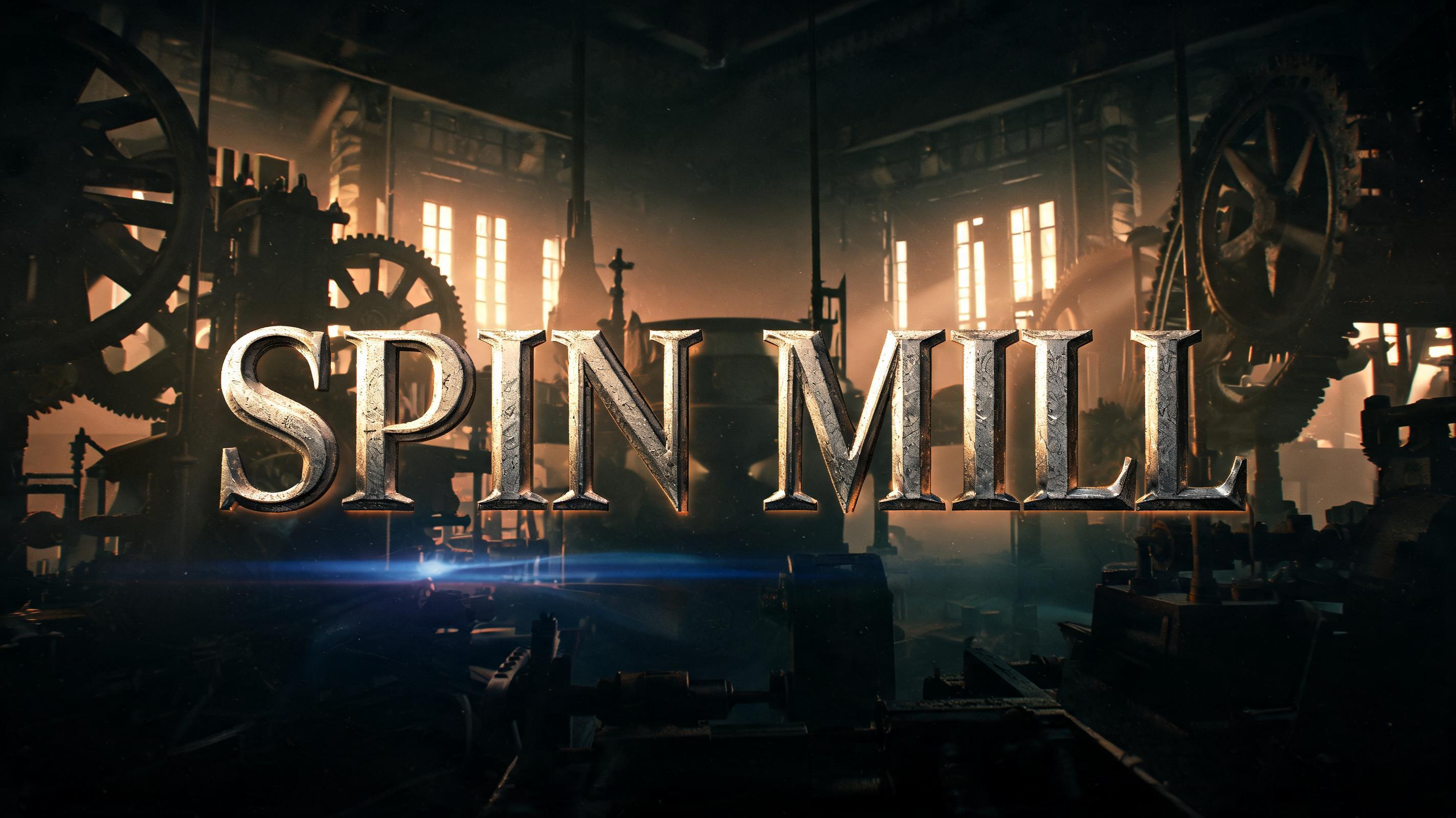 "Spin Mill" — Cinematic | AI Text Effect Generator