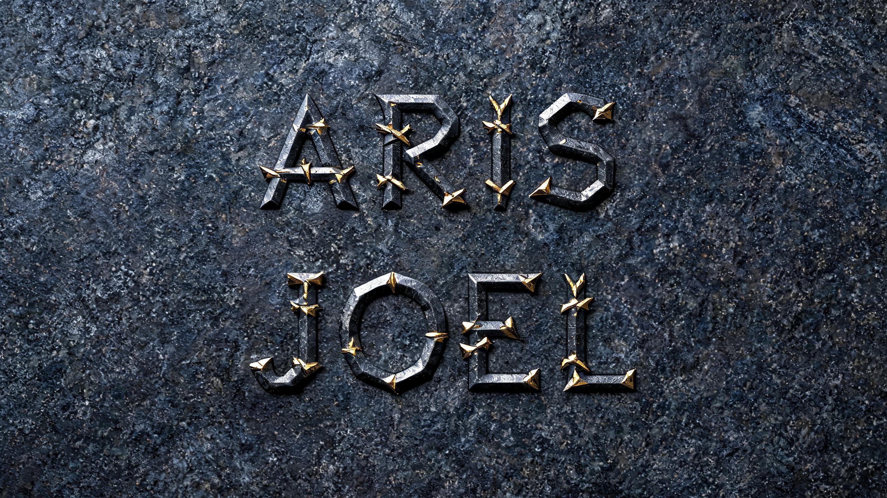 "Aris Joel" — Viking Runic | AI Text Effect Generator