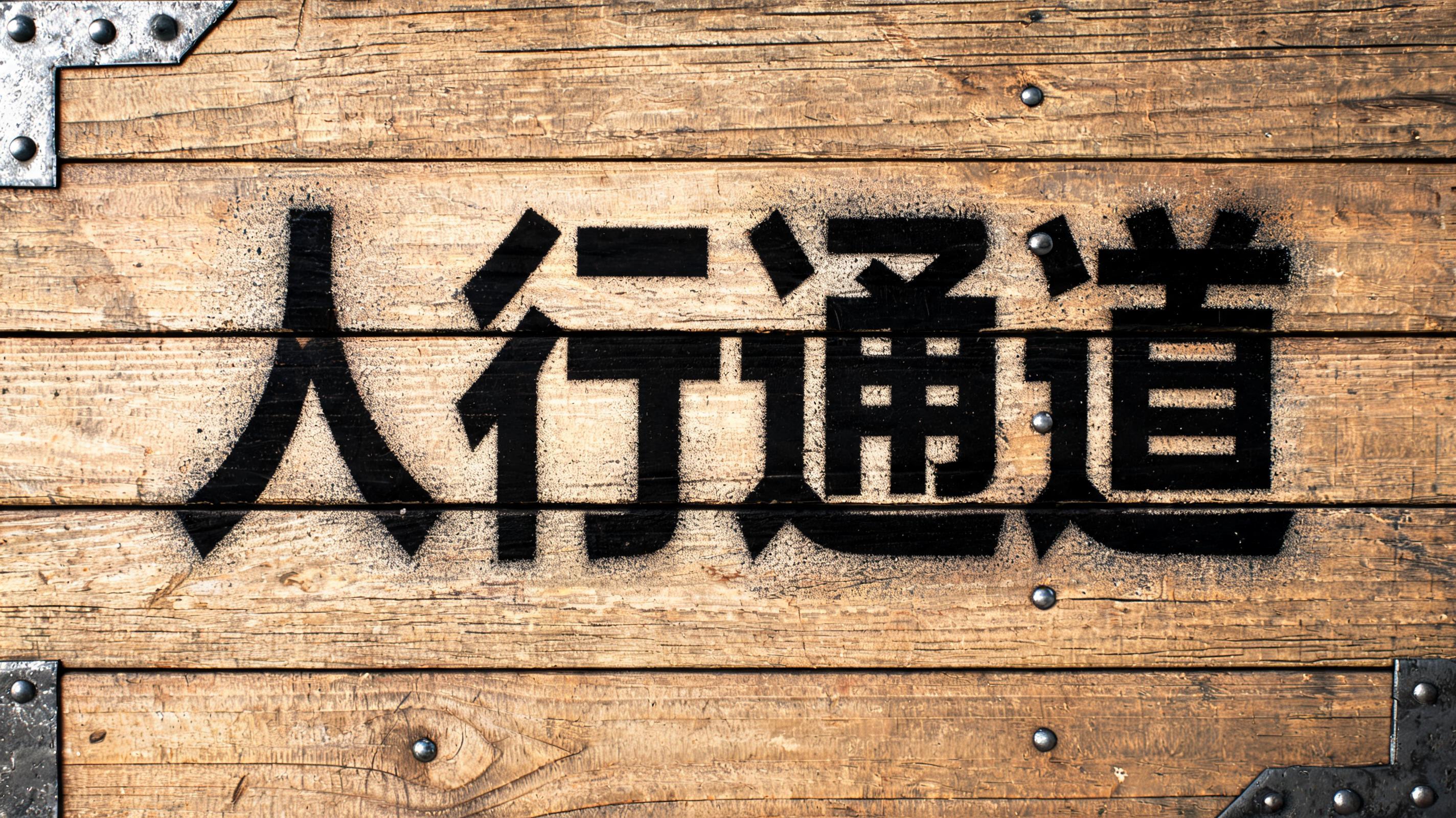 "人行通道" — Stencil | AI Text Effect Generator