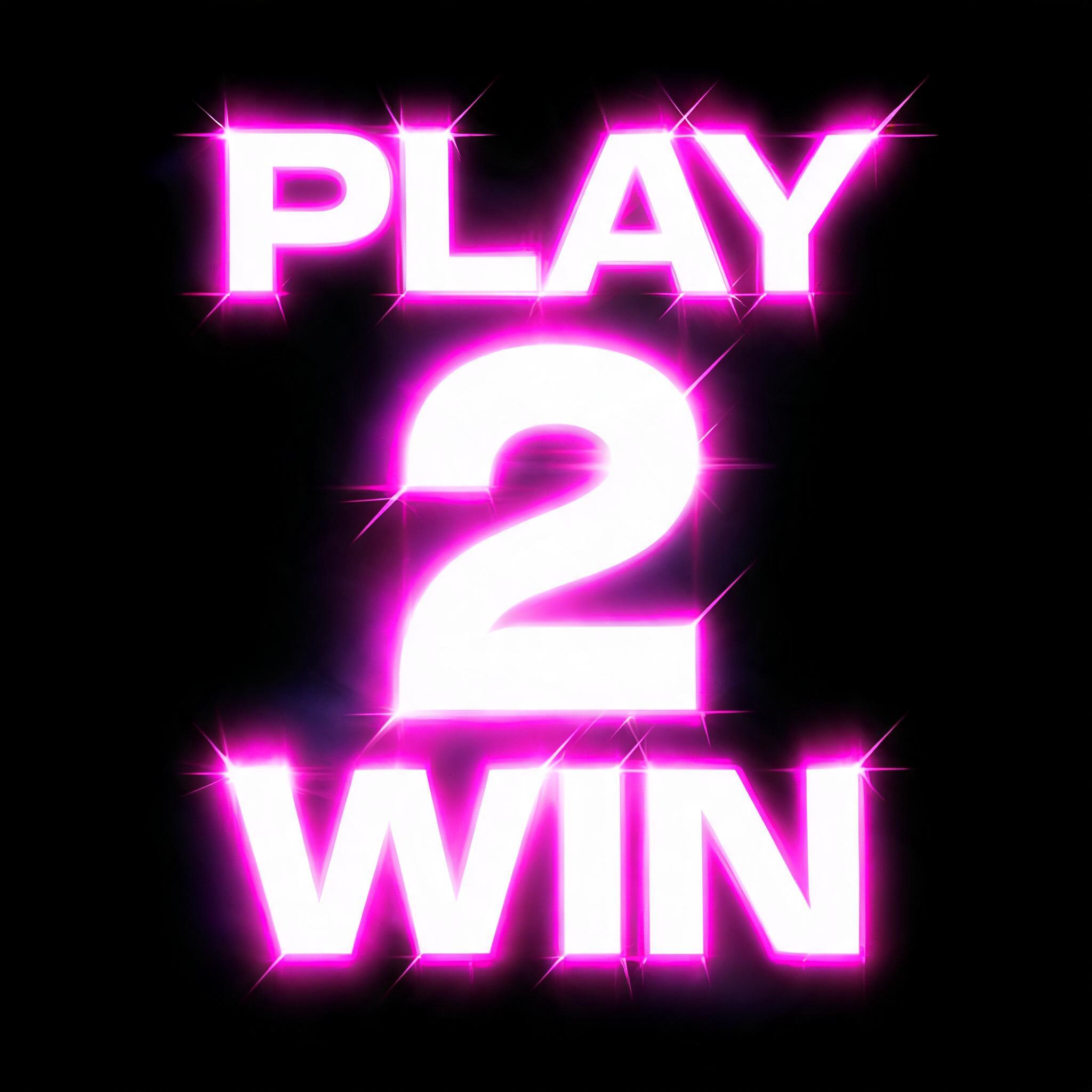 "PLAY 
  2 
WIN" — Neon Sign | AI Text Effect Generator