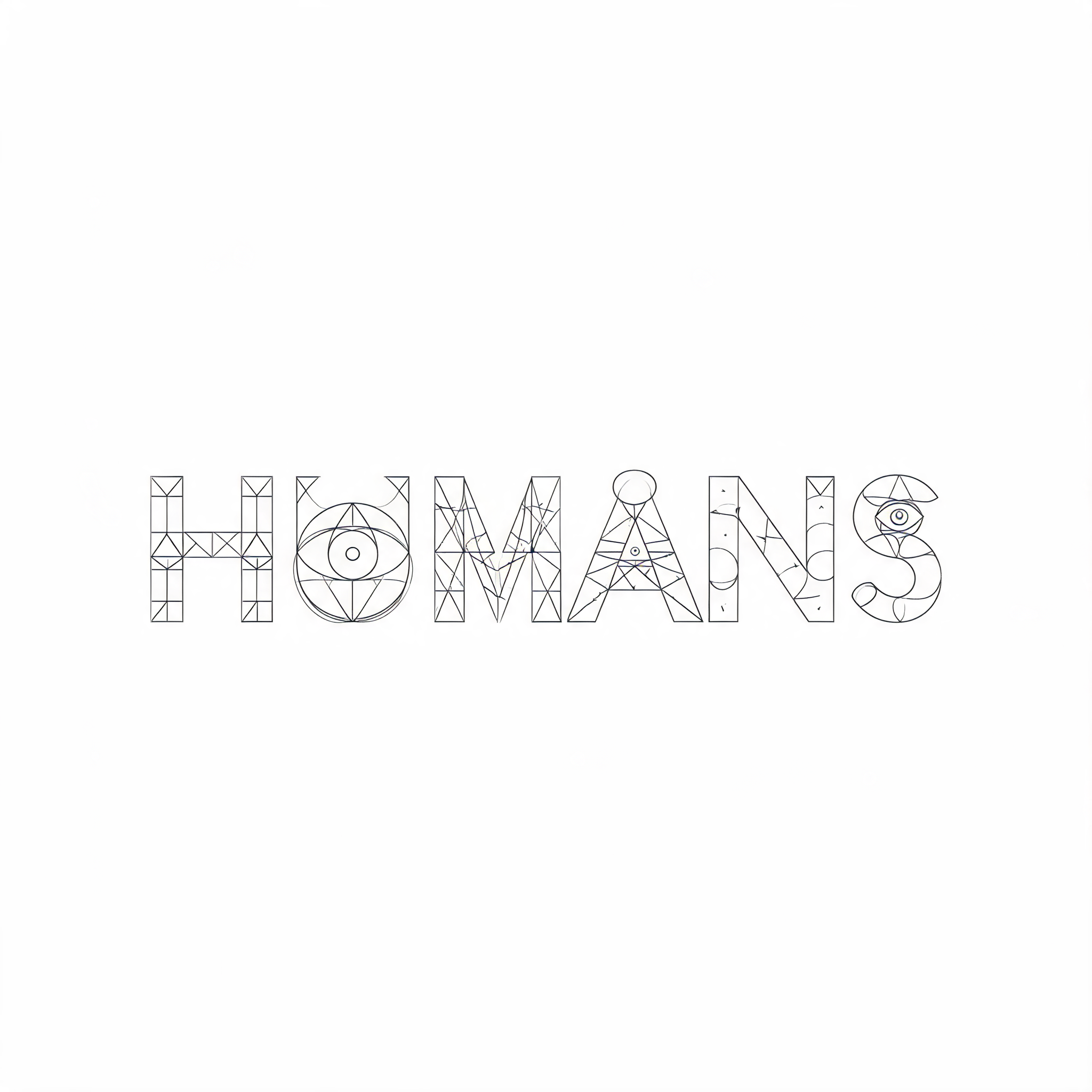 "HUMANS" —  | AI Text Effect Generator
