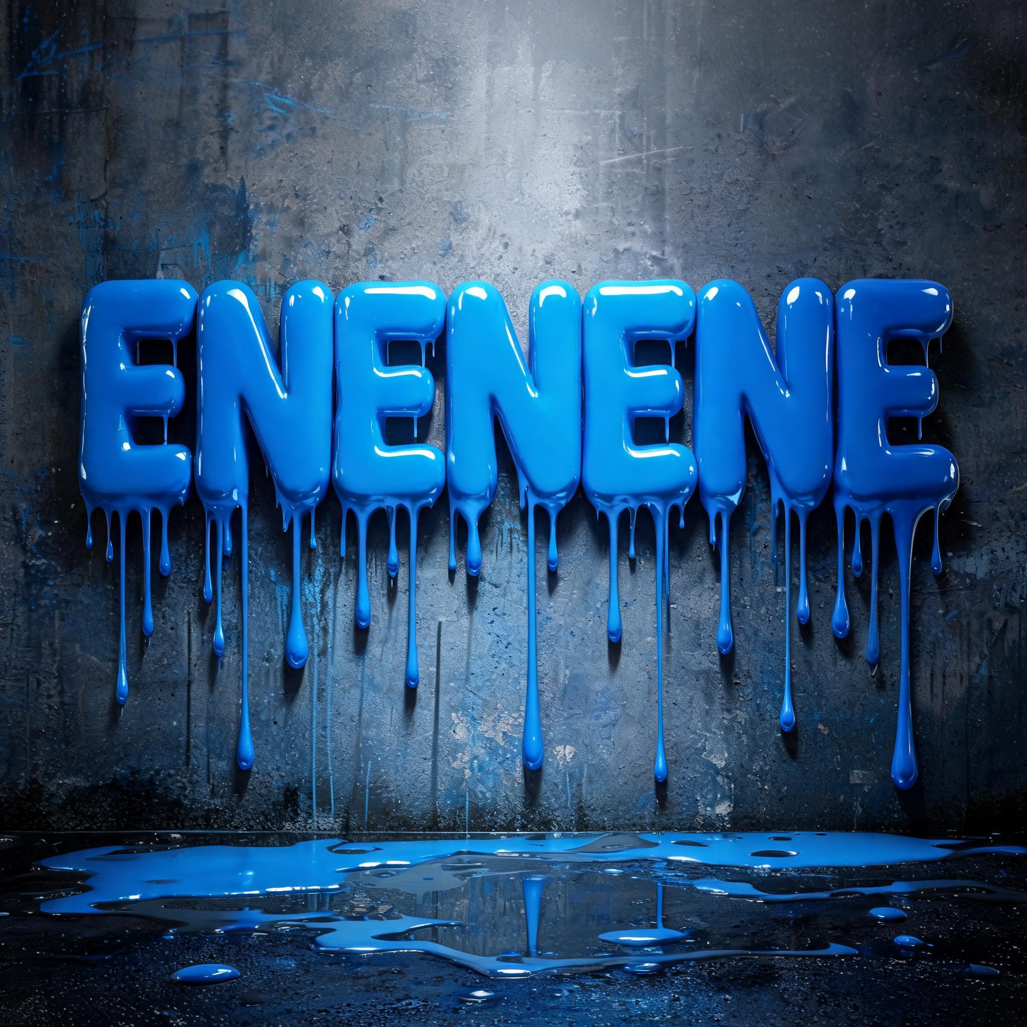 "ENENENE" — Drip Font | AI Text Effect Generator