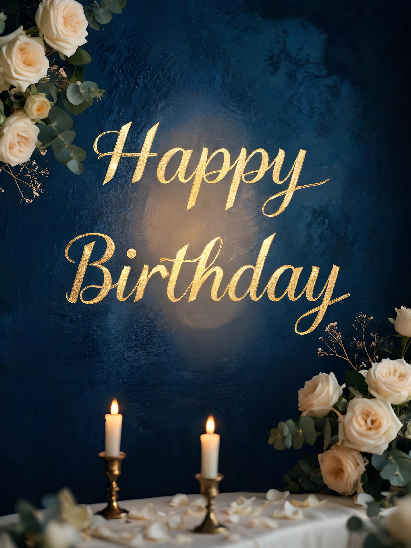 "Happy Birthday" —  | AI Text Effect Generator