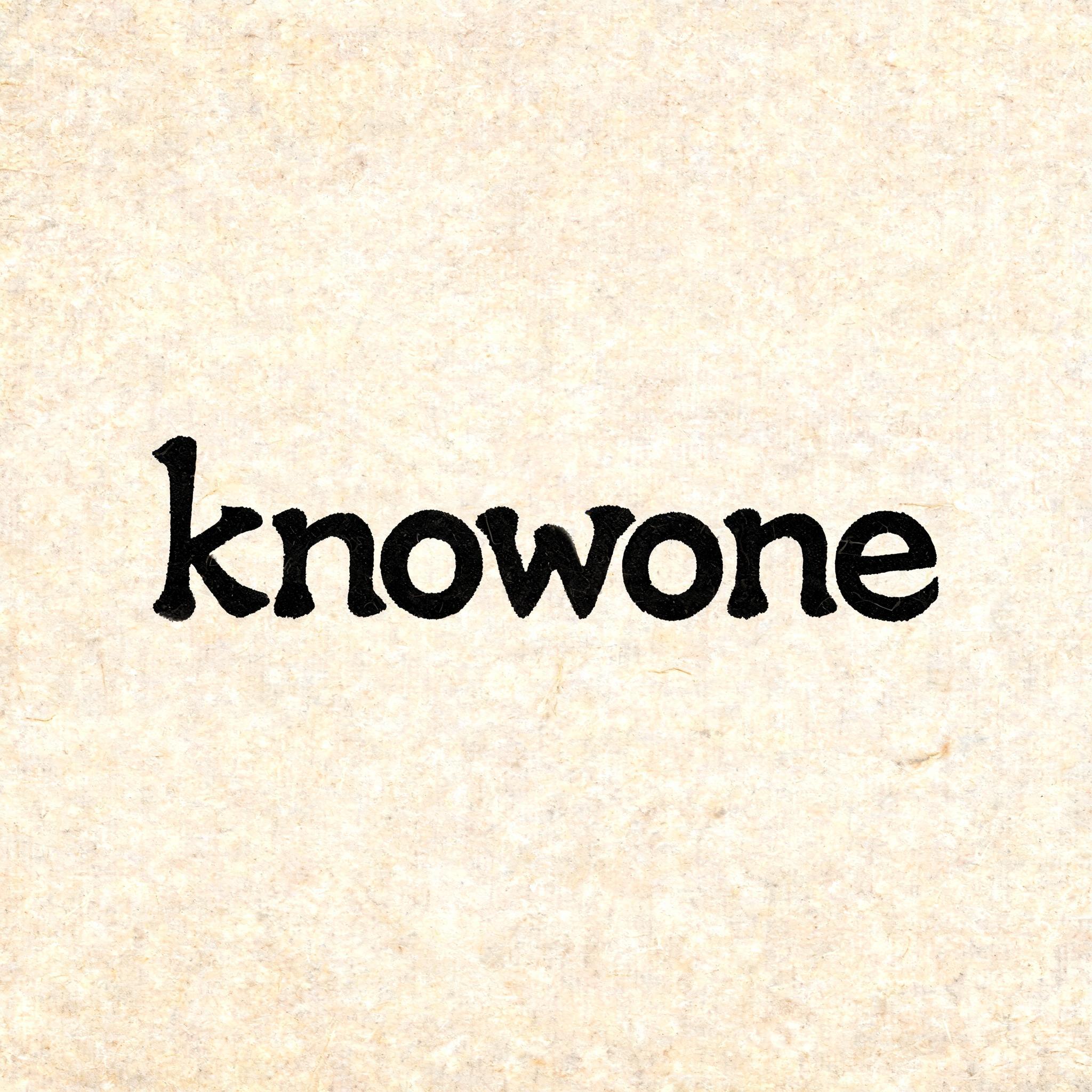 "knowone" — Brush Chinese Ink | AI Text Effect Generator