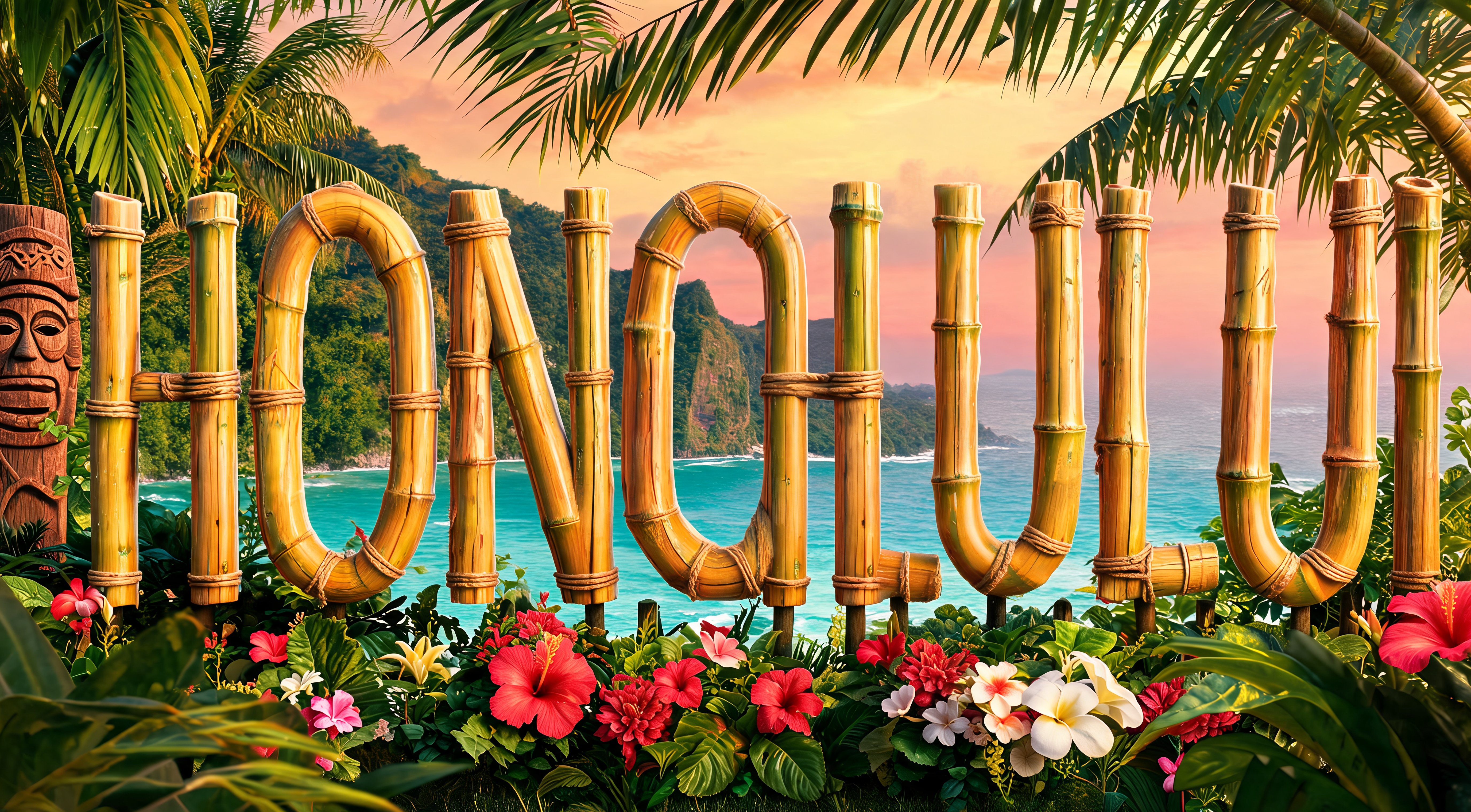 "" — Hawaiian | AI Text Effect Generator
