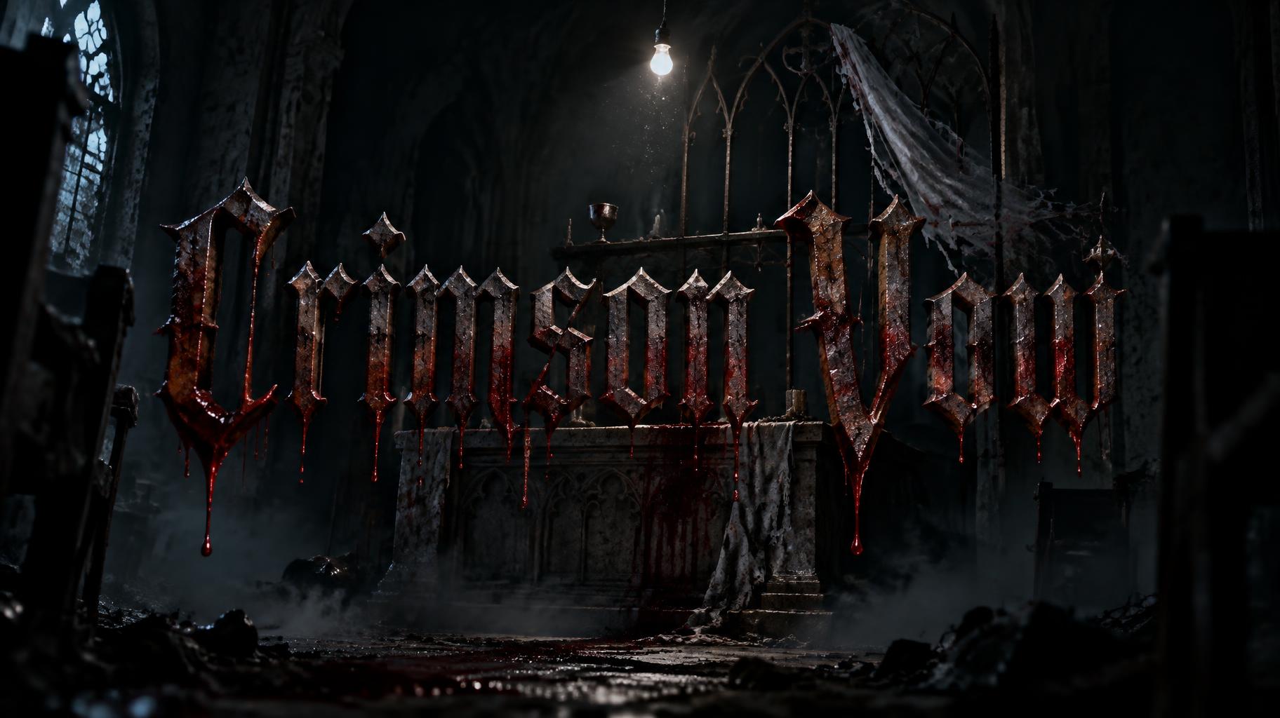 "Crimson Vow" — Cinematic Horror | AI Text Effect Generator