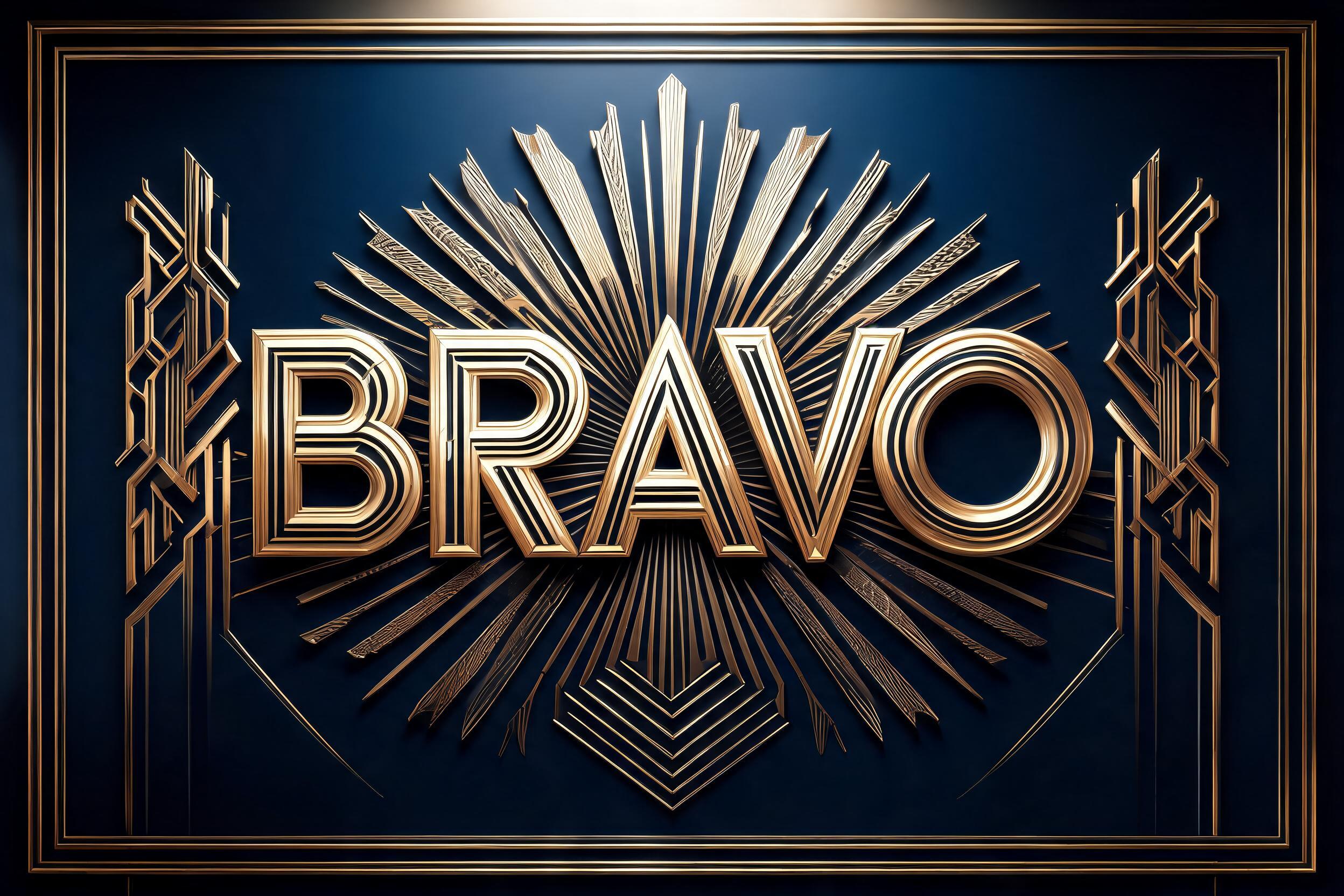 "BRAVO" —  | AI Text Effect Generator