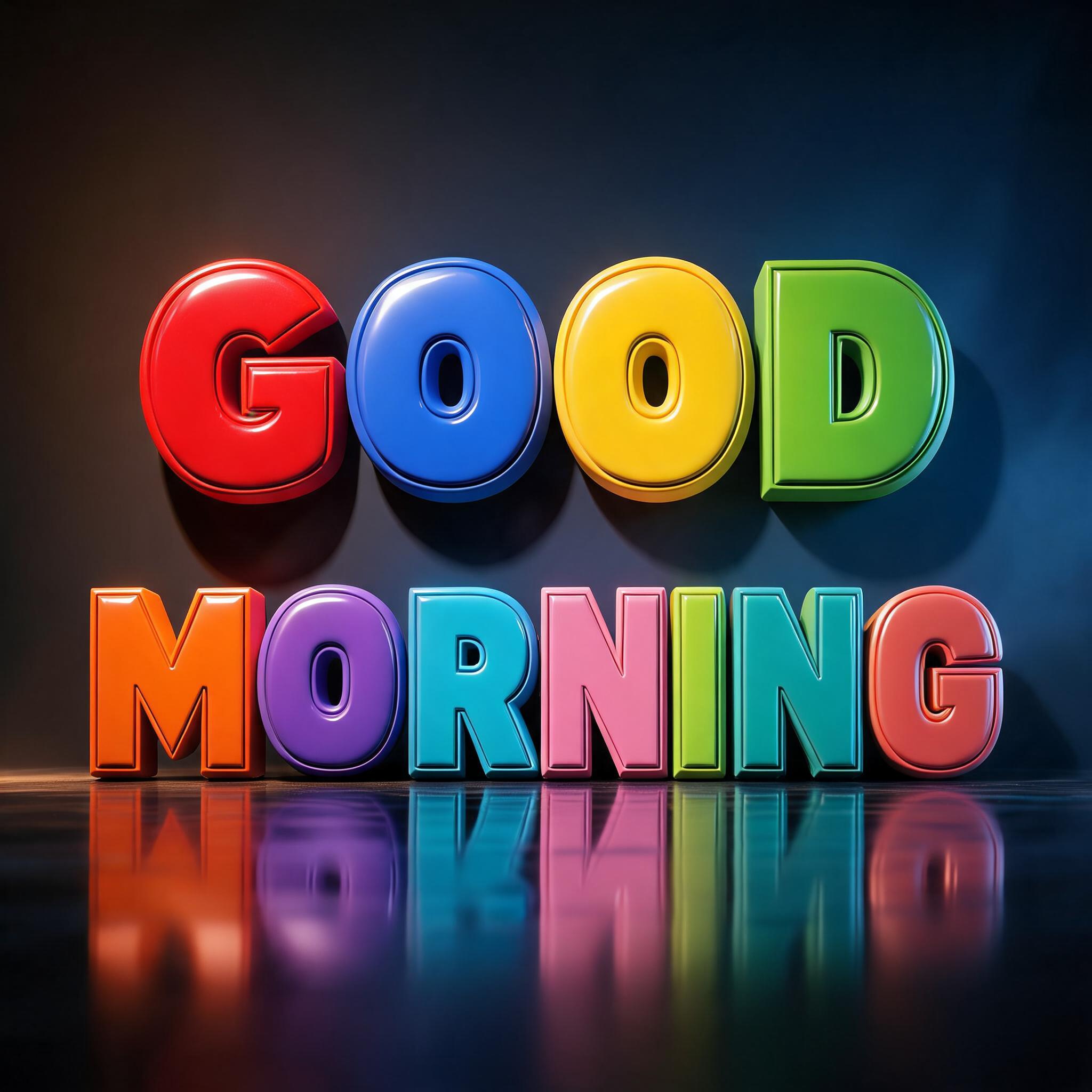 "GOOD MORNING" — 3d Bold | AI Text Effect Generator
