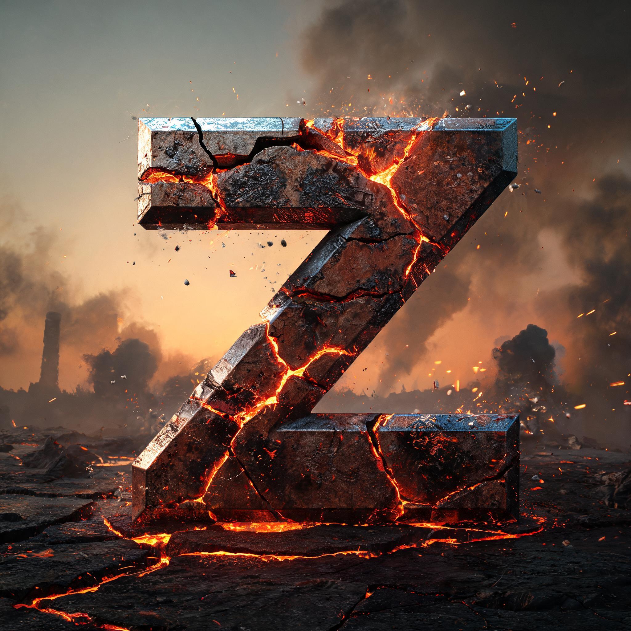 "Z" — Post Apocalyptic | AI Text Effect Generator