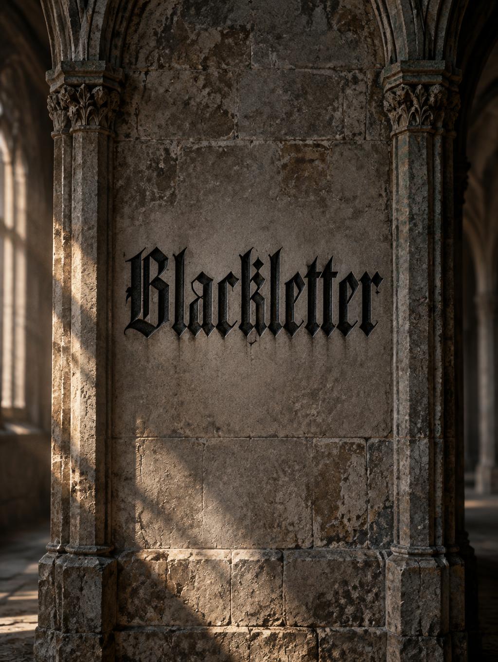 "Blackletter" —  | AI Text Effect Generator