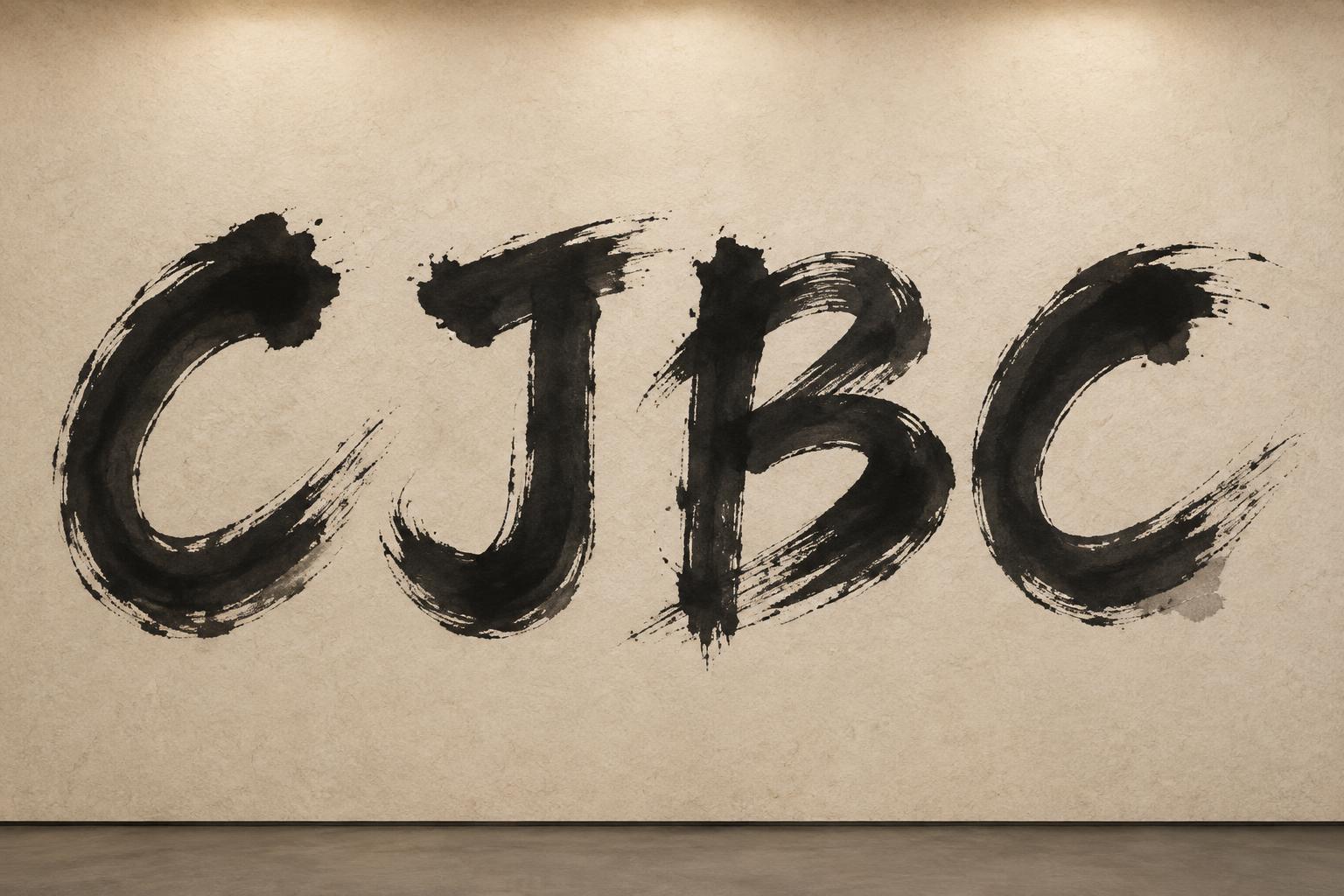 "CJBC" — Brush Japanese Ink | AI Text Effect Generator