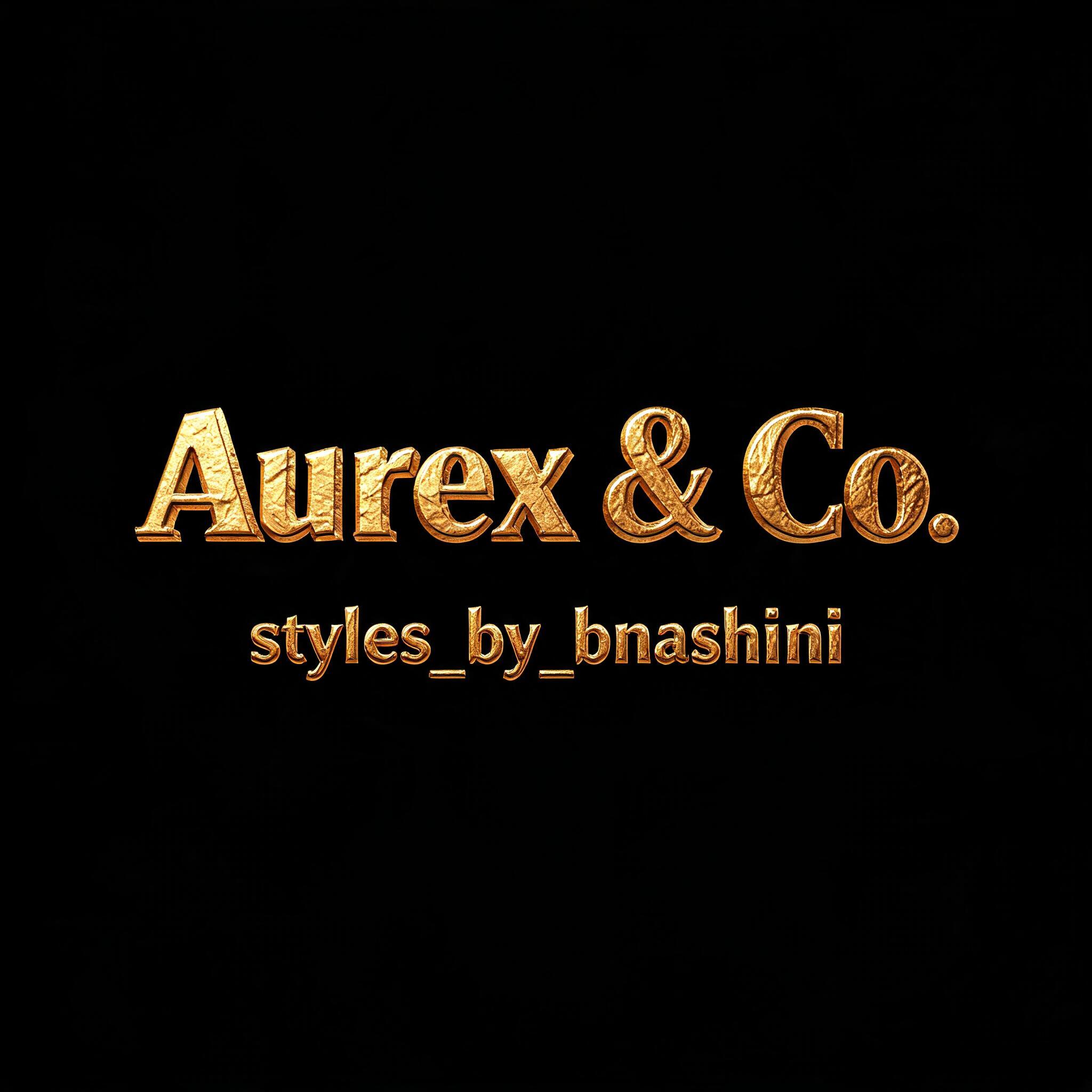 "Aurex & Co.styles_by_bhashini" — Luxury Gold | AI Text Effect Generator