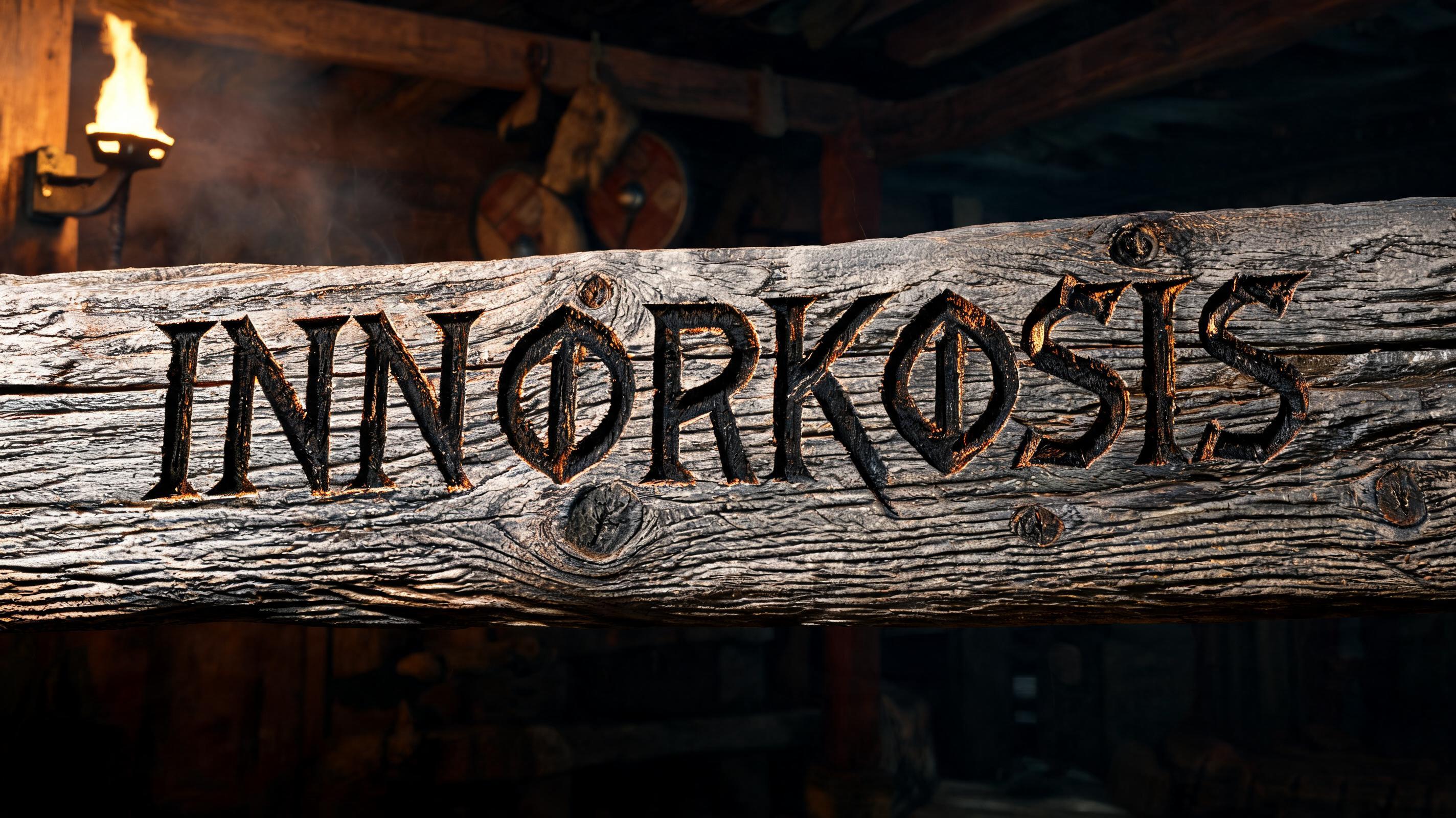 "INNORKOSIS" — Viking | AI Text Effect Generator