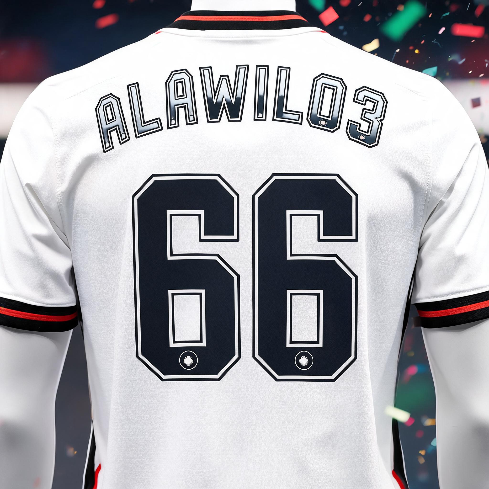"ALAWILO3
66" — Sports Football | AI Text Effect Generator