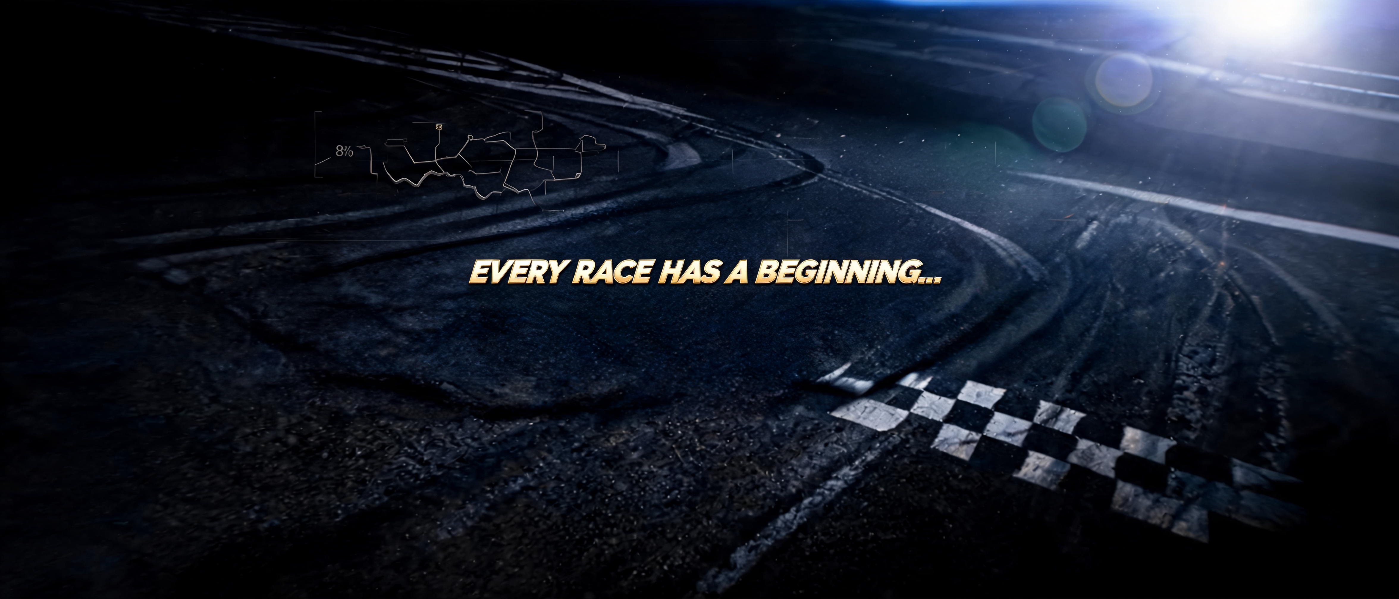 "THE" — Racing | AI Text Effect Generator