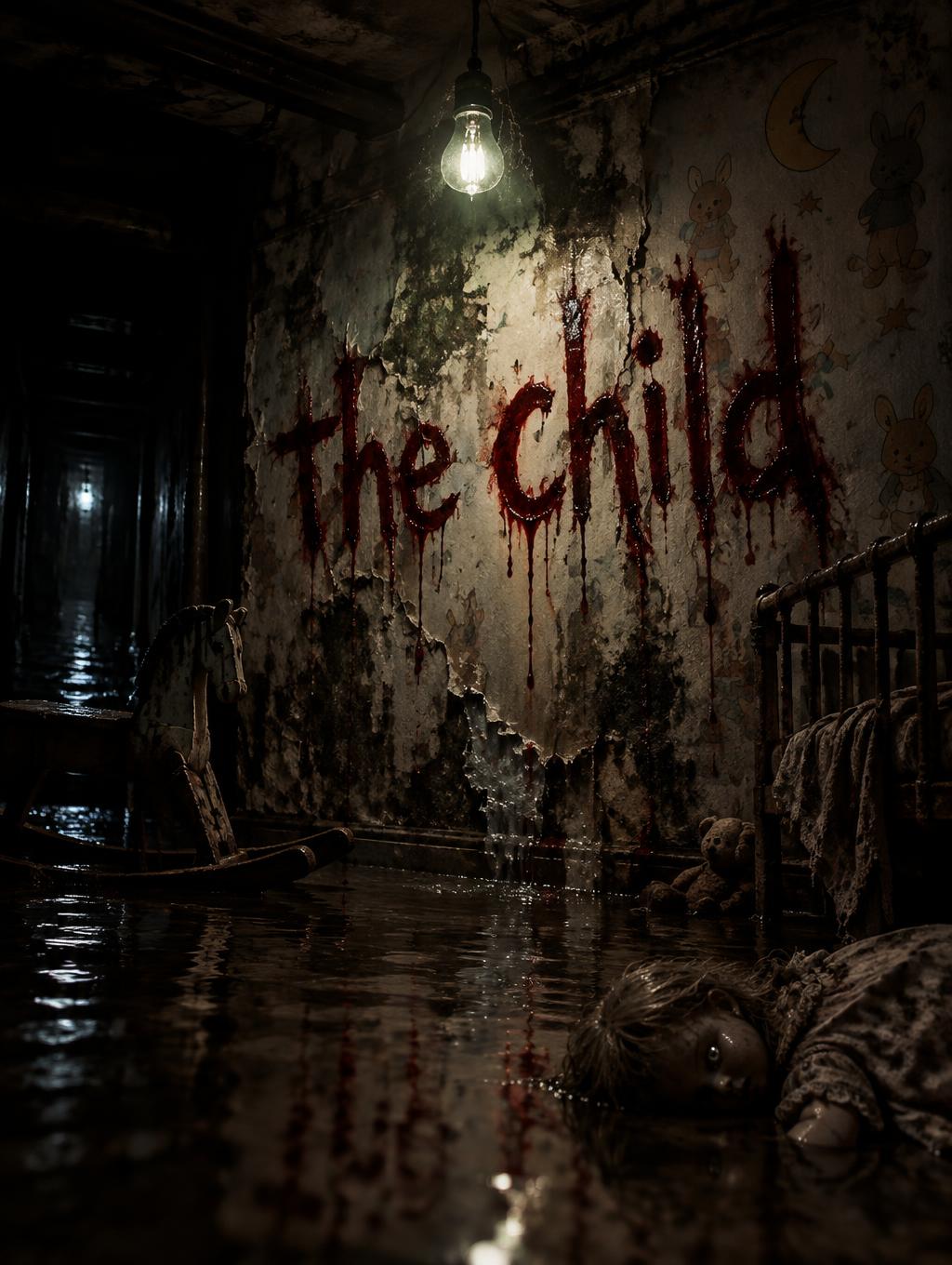 "the child" — Cinematic Horror | AI Text Effect Generator