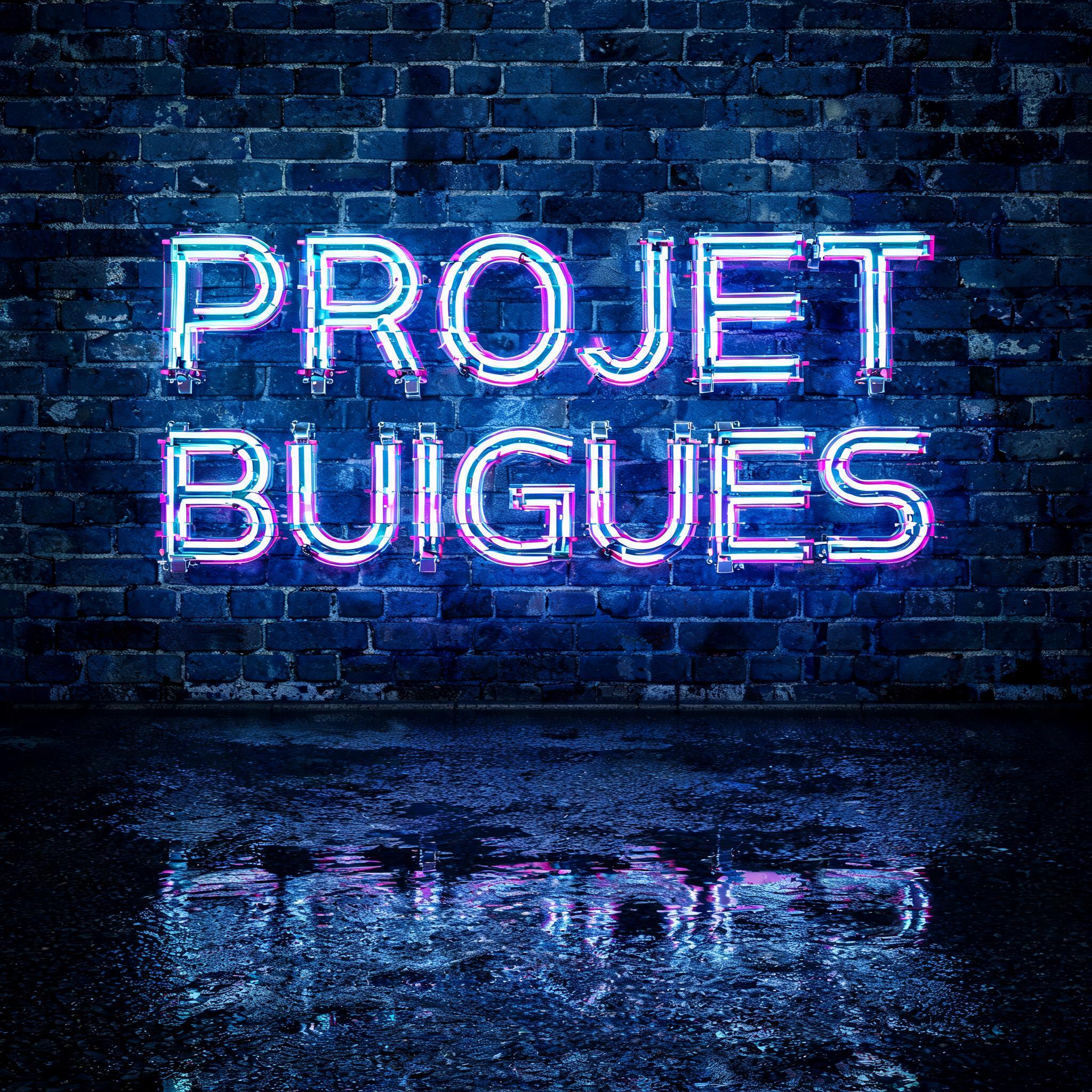 "PROJET BUIGUES" — Neon Glow | AI Text Effect Generator