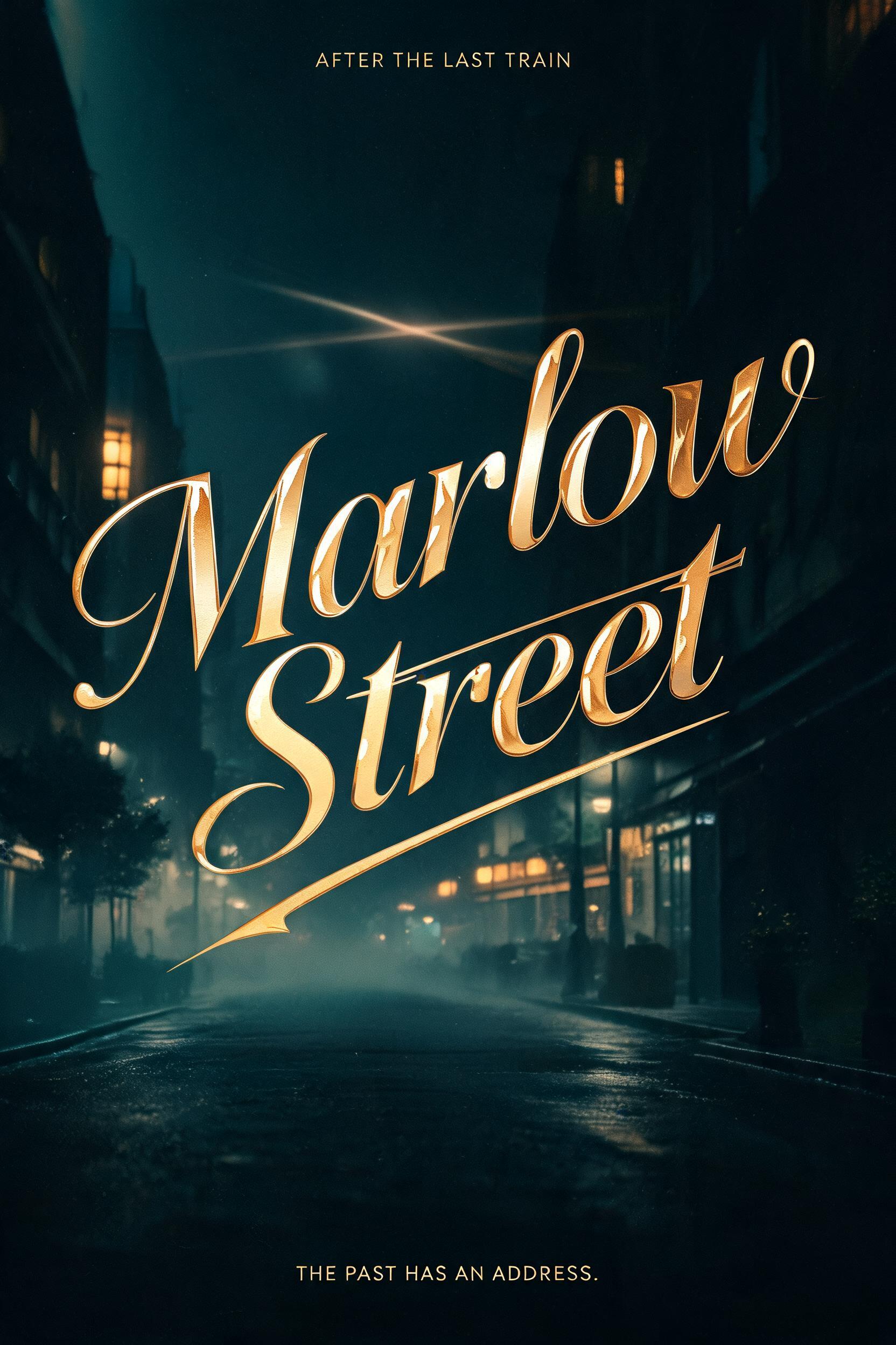 "Marlow Street
AFTER THE LAST TRAIN
THE PAST HAS AN ADDRESS." — Cinematic | AI Text Effect Generator