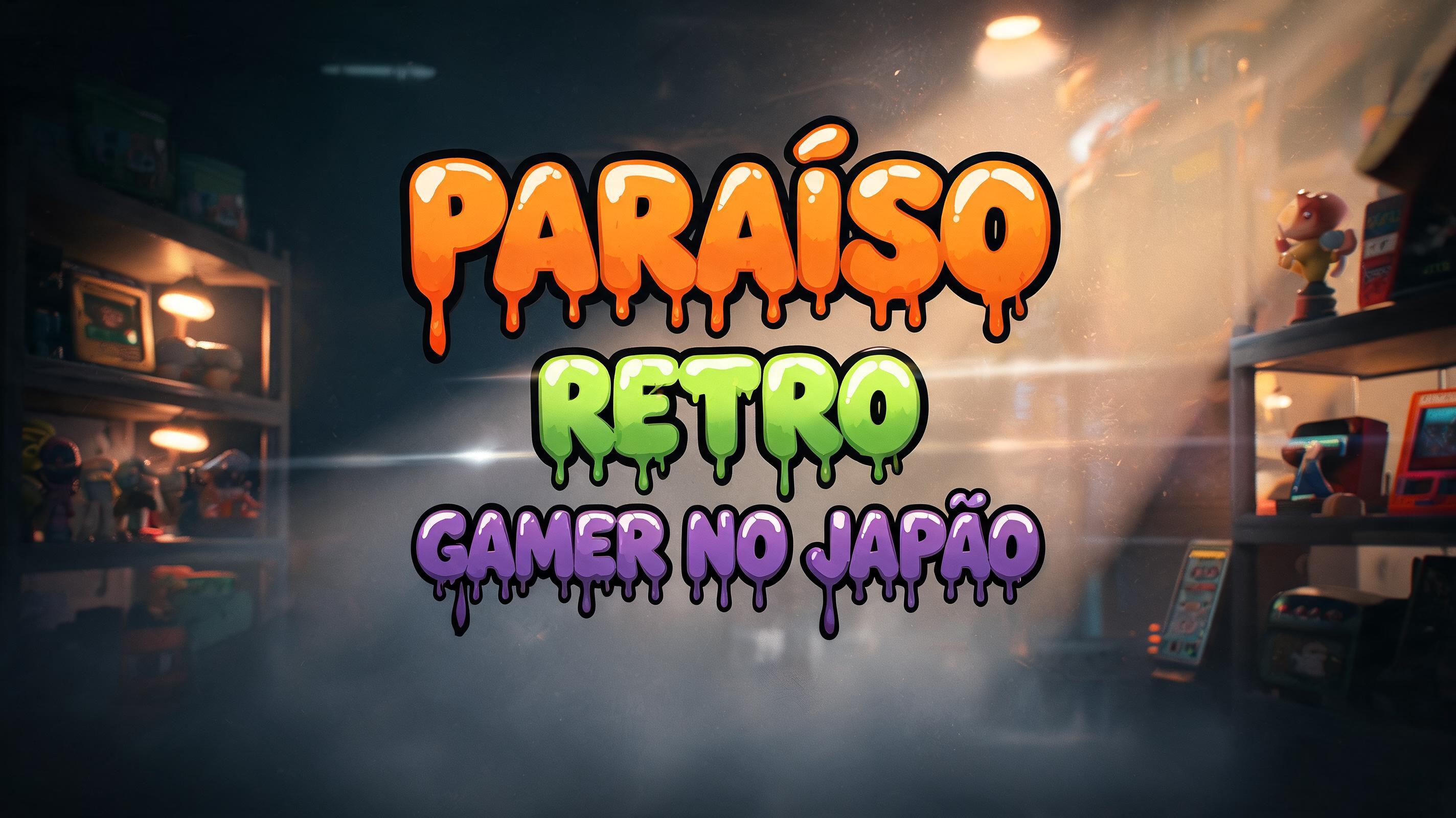 "PARAÍSO 
        RETRO 
GAMER NO JAPÃO" — Cinematic | AI Text Effect Generator