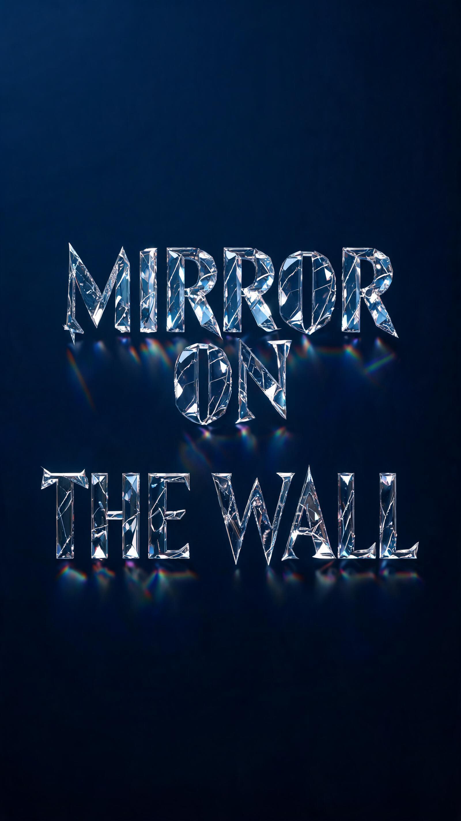 "MIRROR ON
THE WALL" — Glass | AI Text Effect Generator