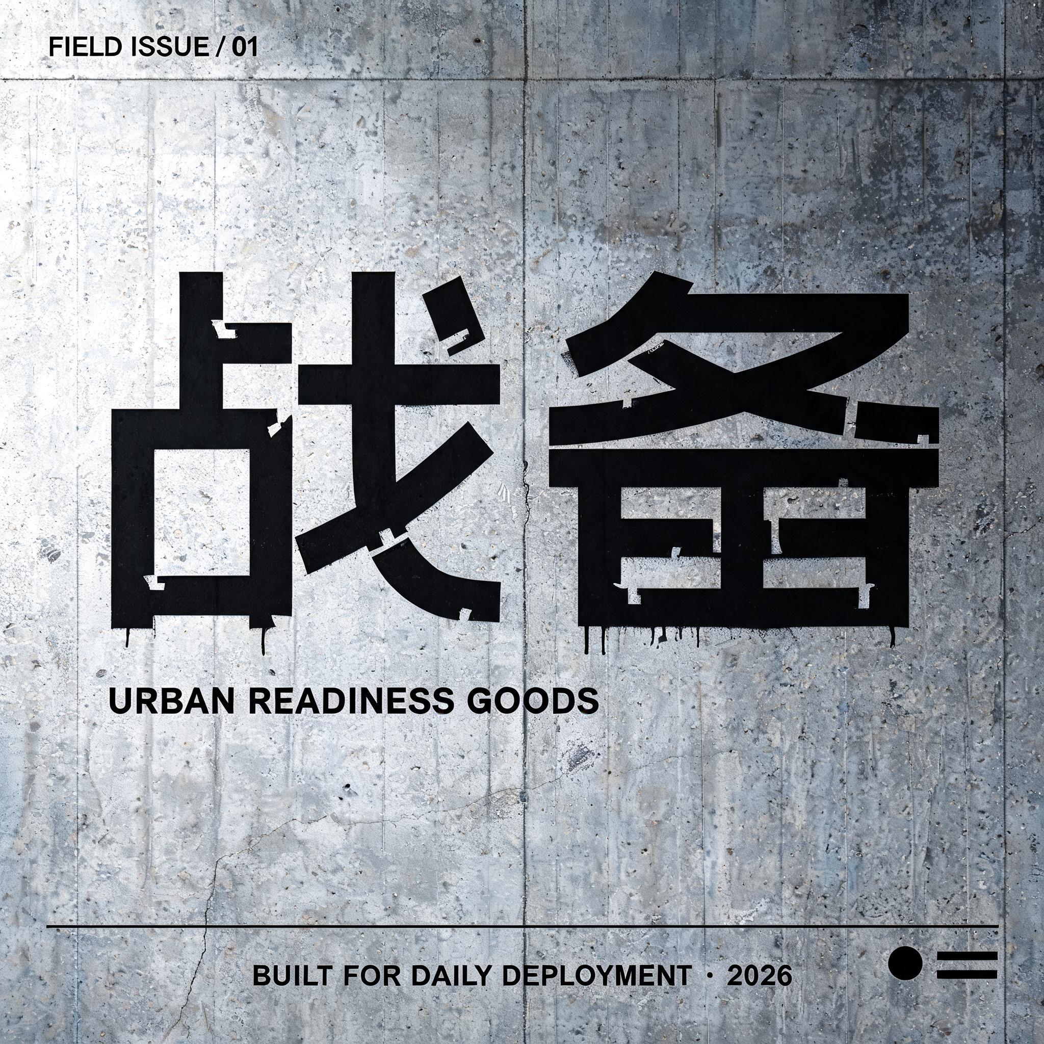 "给潮牌「战备」做个镂空标题" — Stencil | AI Text Effect Generator