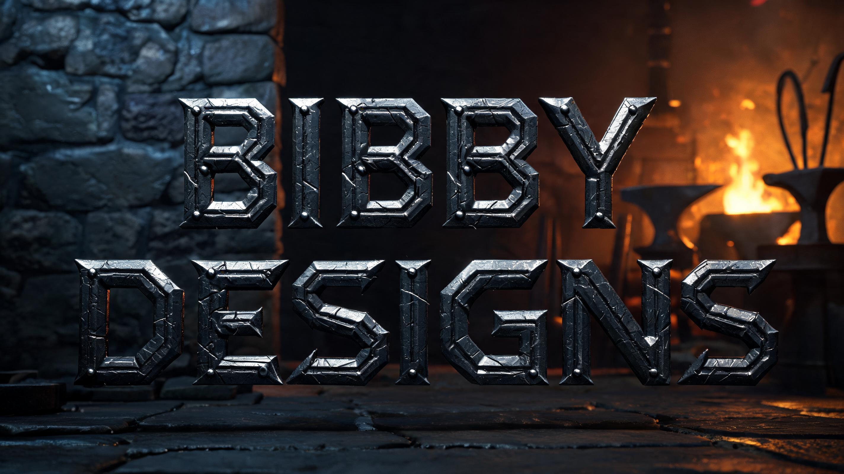 "BIBBY DESIGNS" — Viking | AI Text Effect Generator