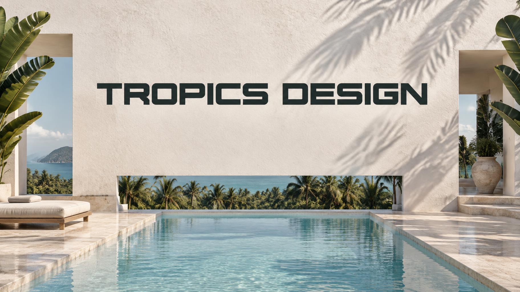 "TROPICS DESIGN" —  | AI Text Effect Generator