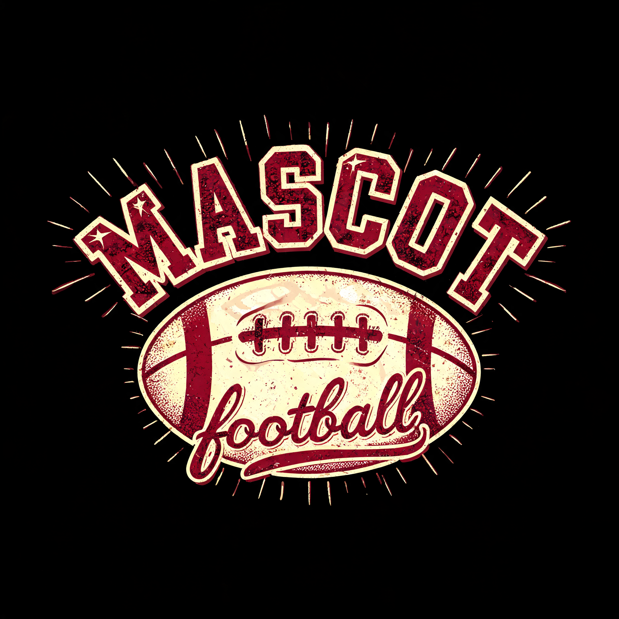 "MASCOT
football" — Sports | AI Text Effect Generator