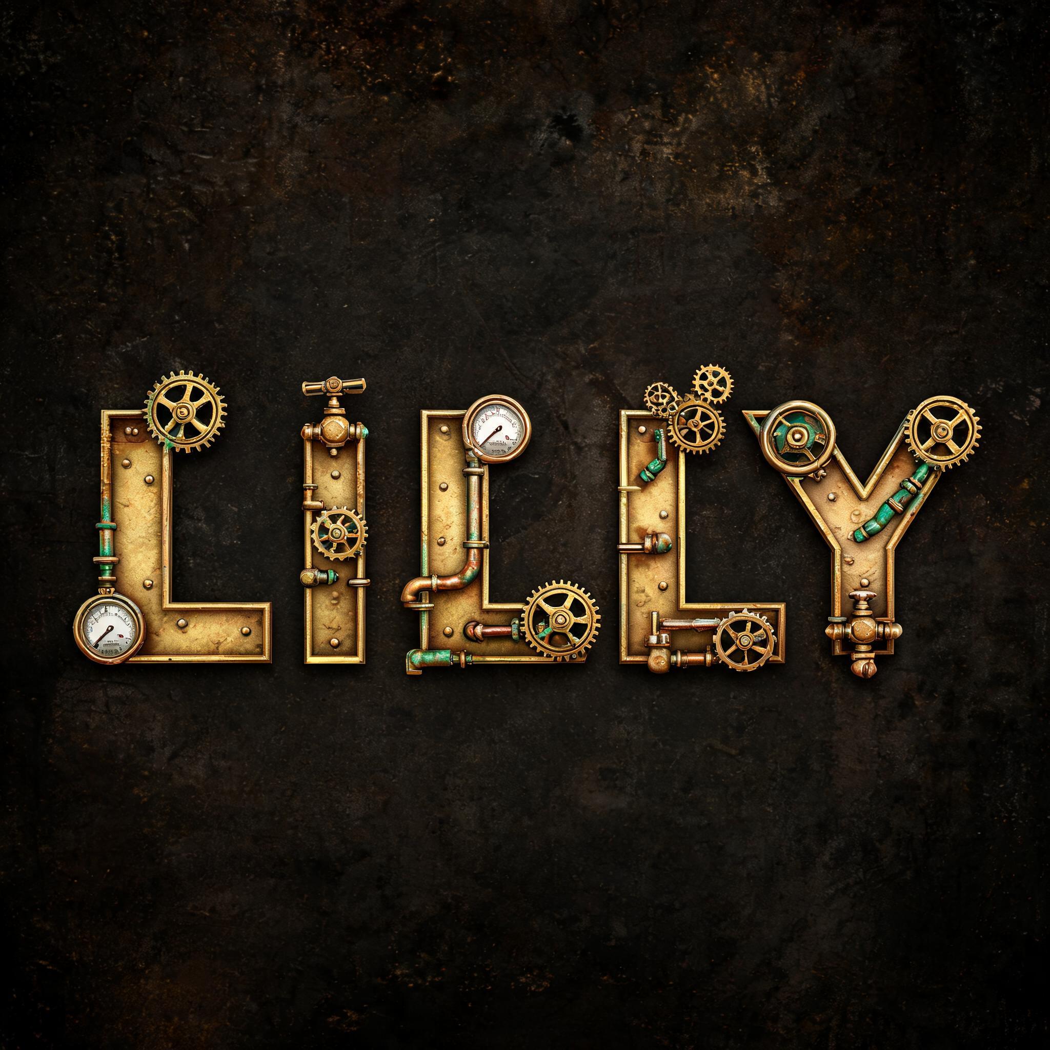 "LILLY" —  | AI Text Effect Generator