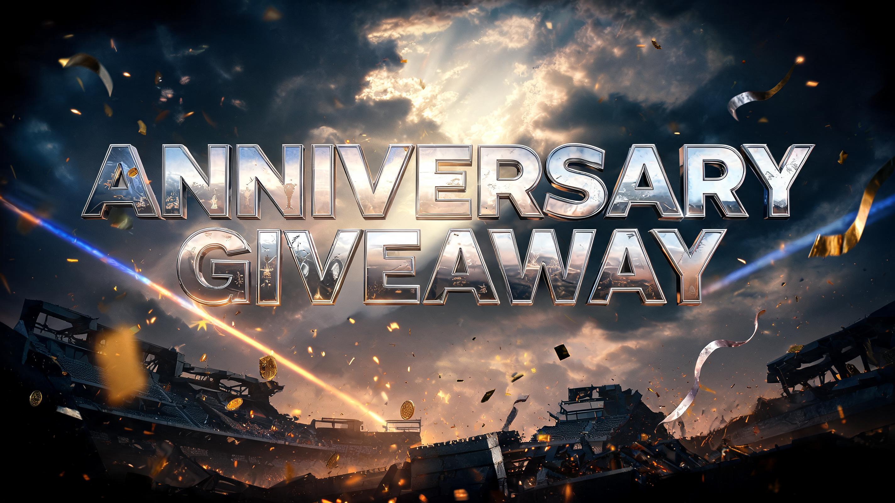 "ANNIVERSARY GIVEAWAY" — Cinematic Blockbuster | AI Text Effect Generator