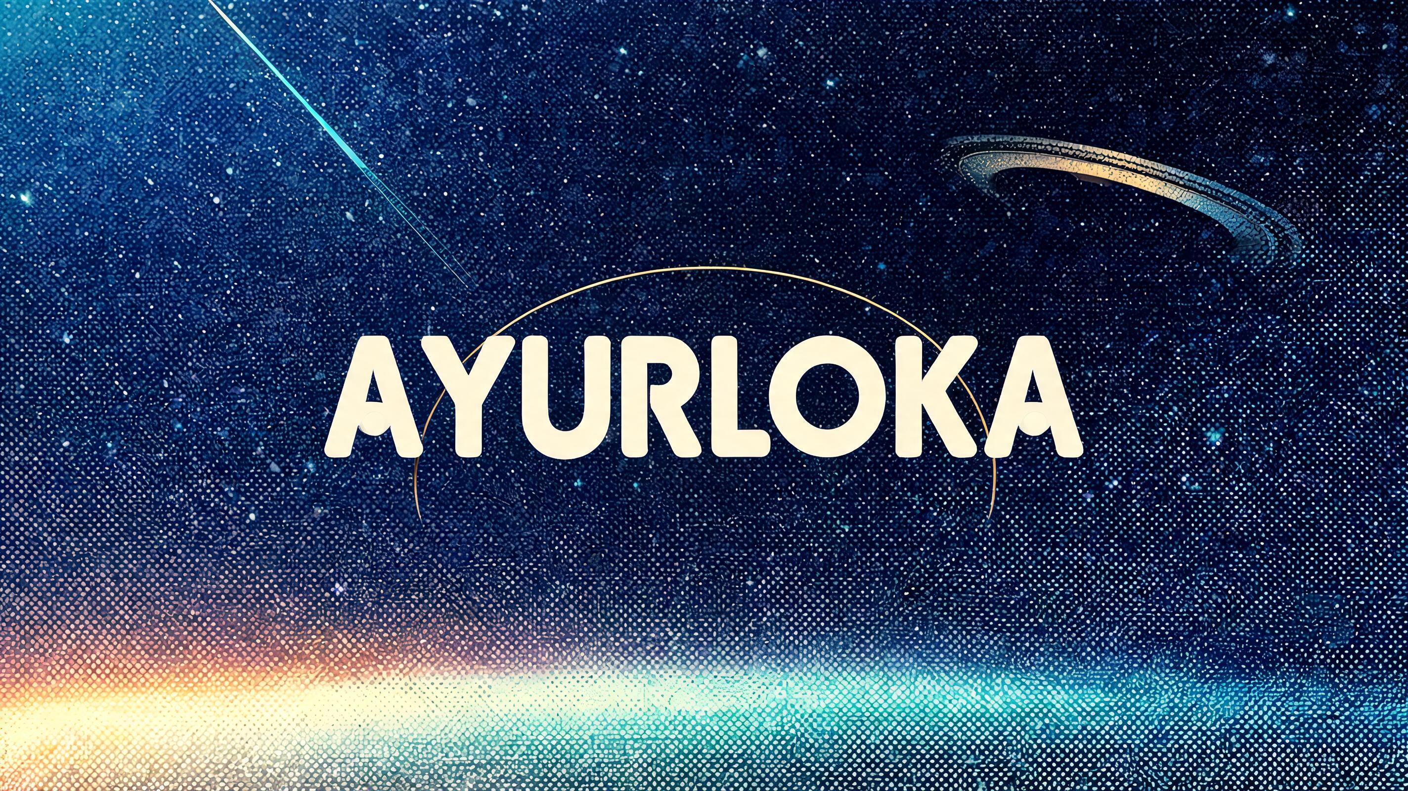 "AYURLOKA" —  | AI Text Effect Generator