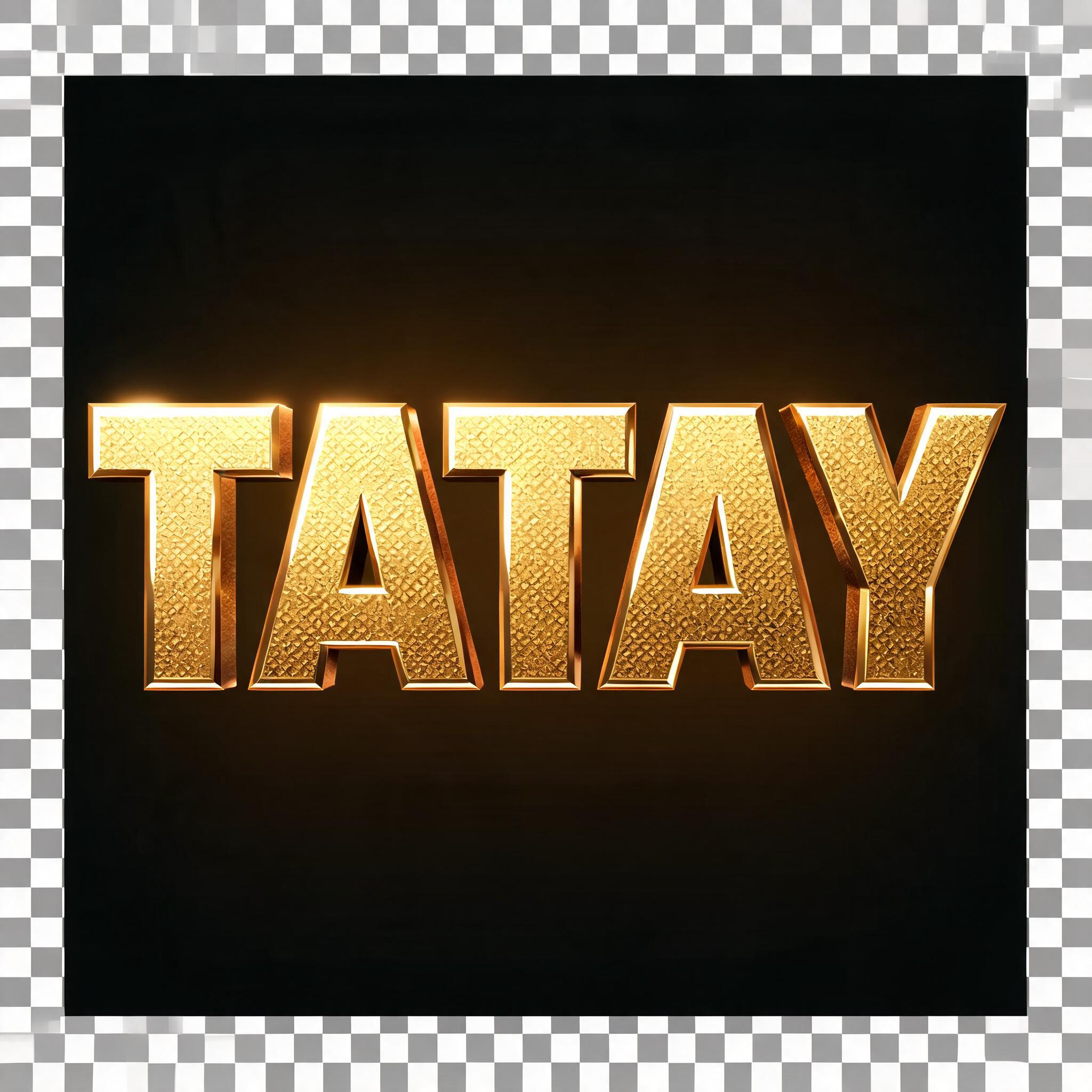 "TATAY" — 3d Bold Gold | AI Text Effect Generator